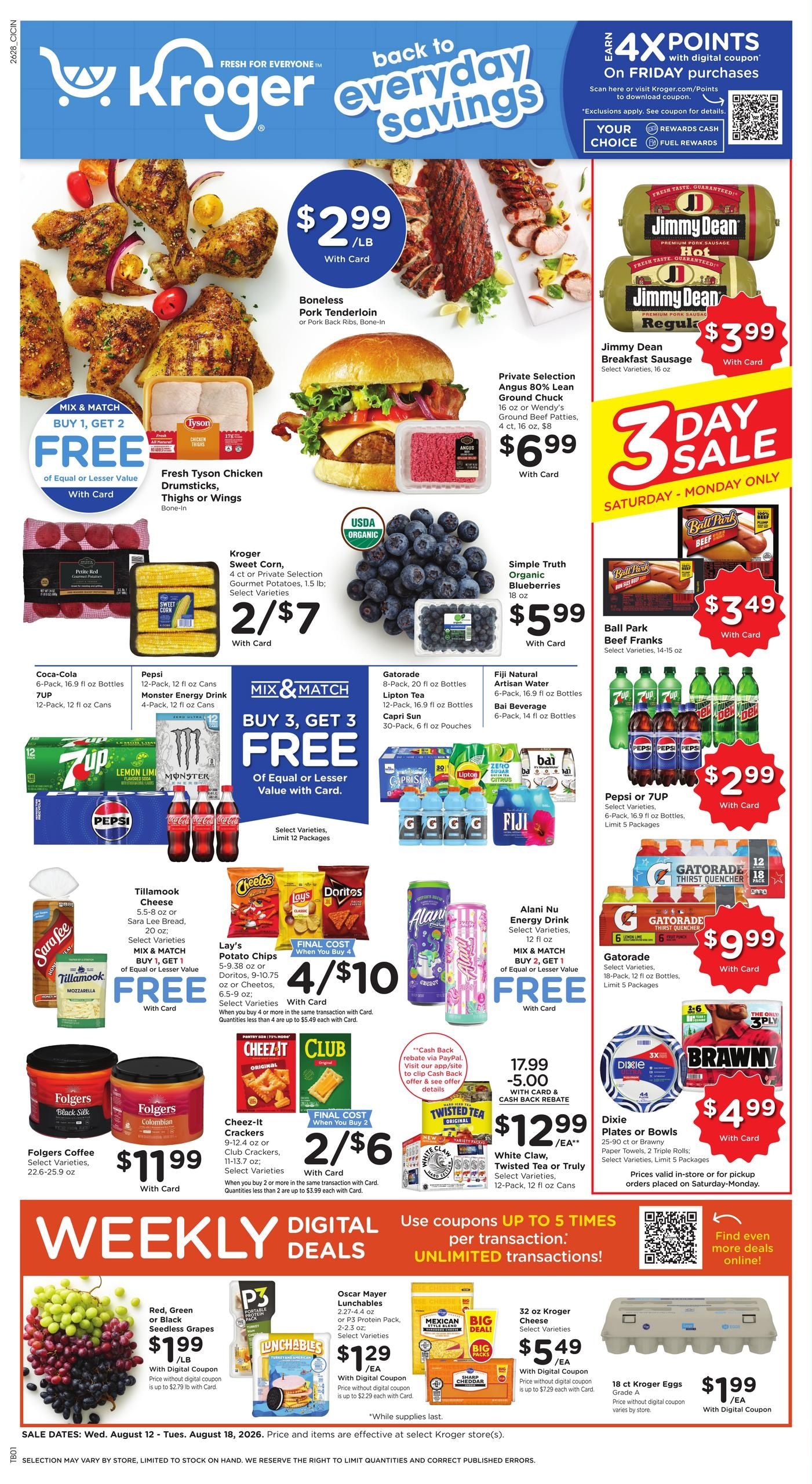 Kroger (Bath Area, IN) Weekly Ad August 12 - 18, 2026
