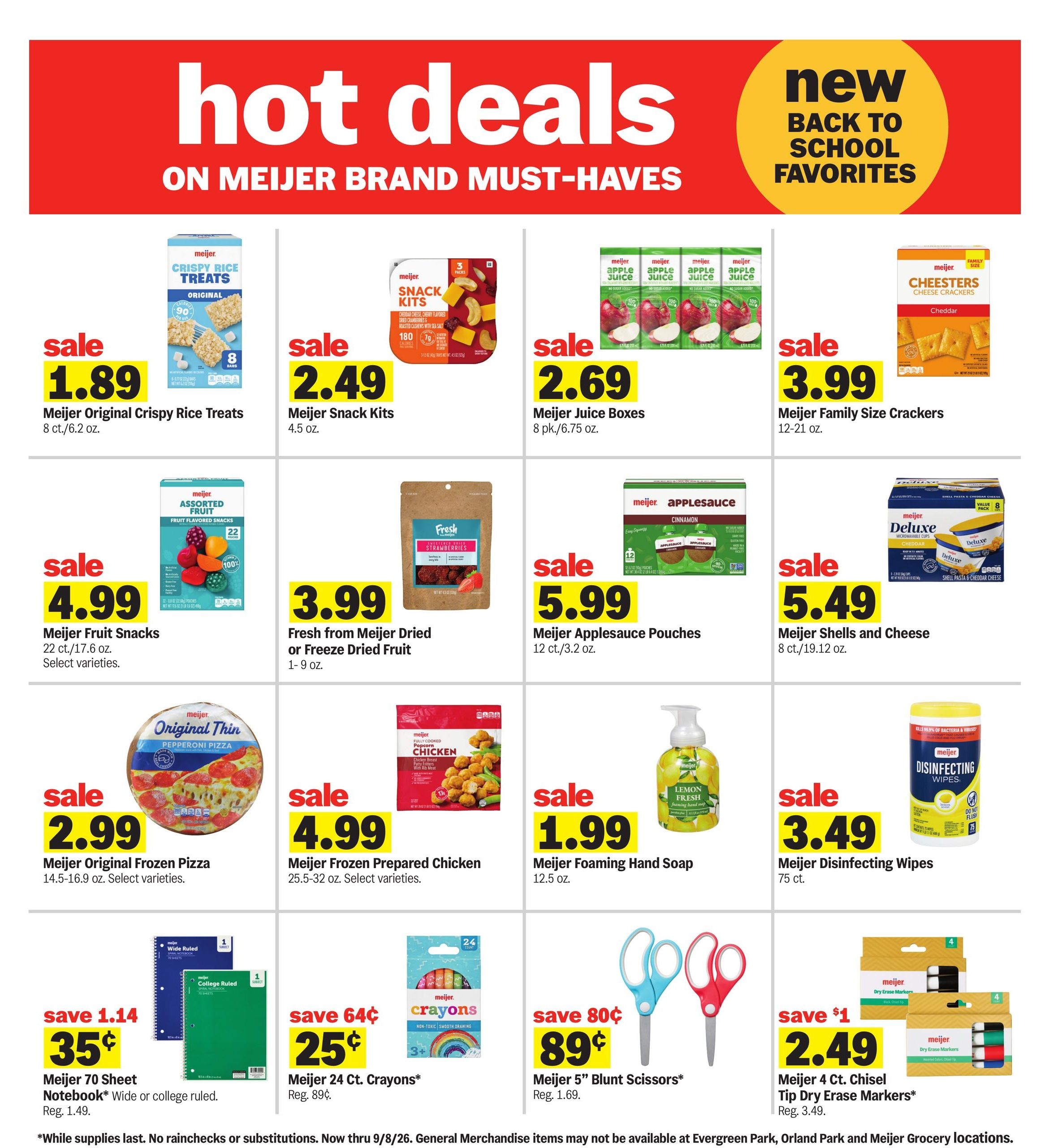 Meijer (Lansing–Okemos Area, MI) Weekly Ad August 12 - 18, 2026