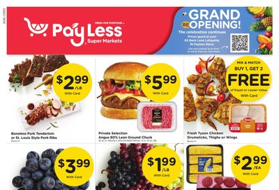 Pay Less Super Markets (Attica–Covington Area, IN) Weekly Ad August 12 - 18, 2026