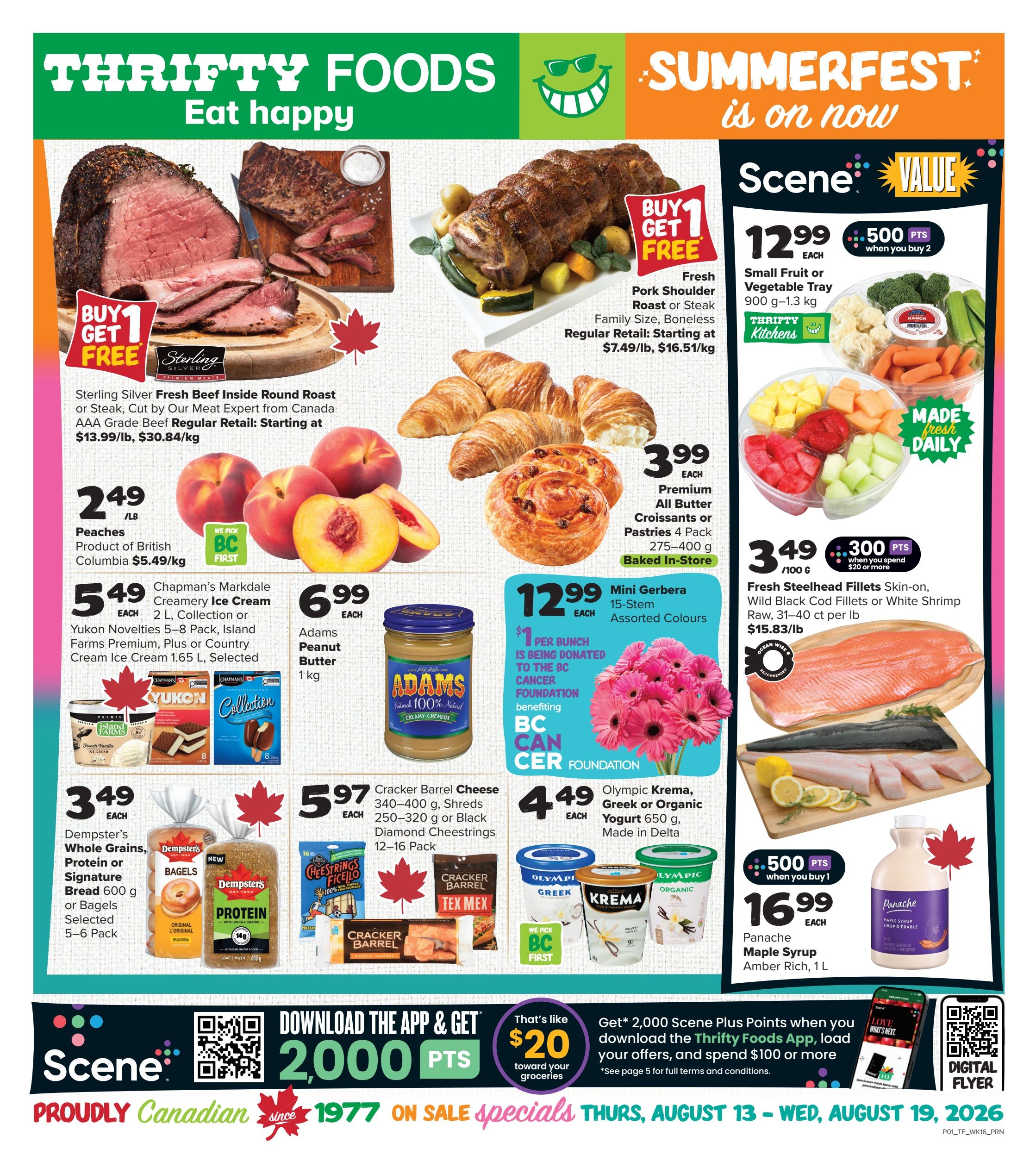 Thrifty Foods Flyer August 13 to 19