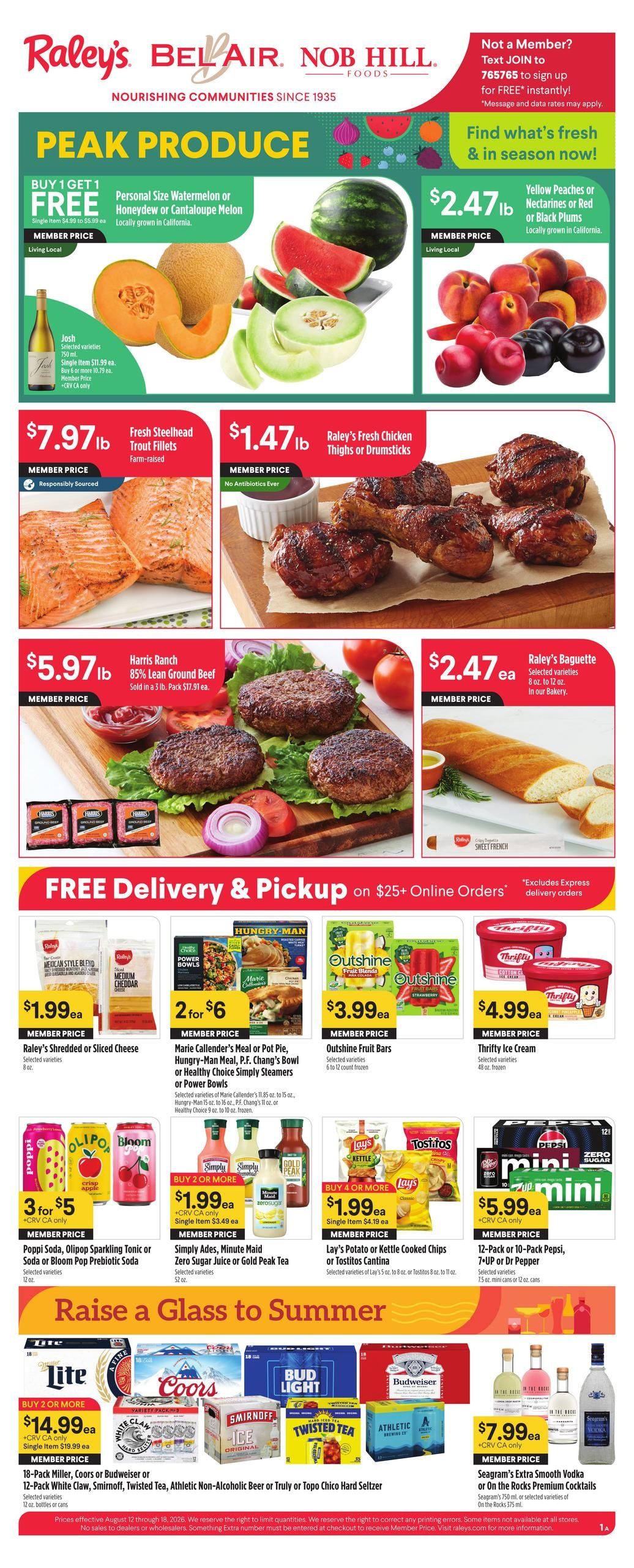 Raley's Weekly Ad August 12 - 18, 2026
