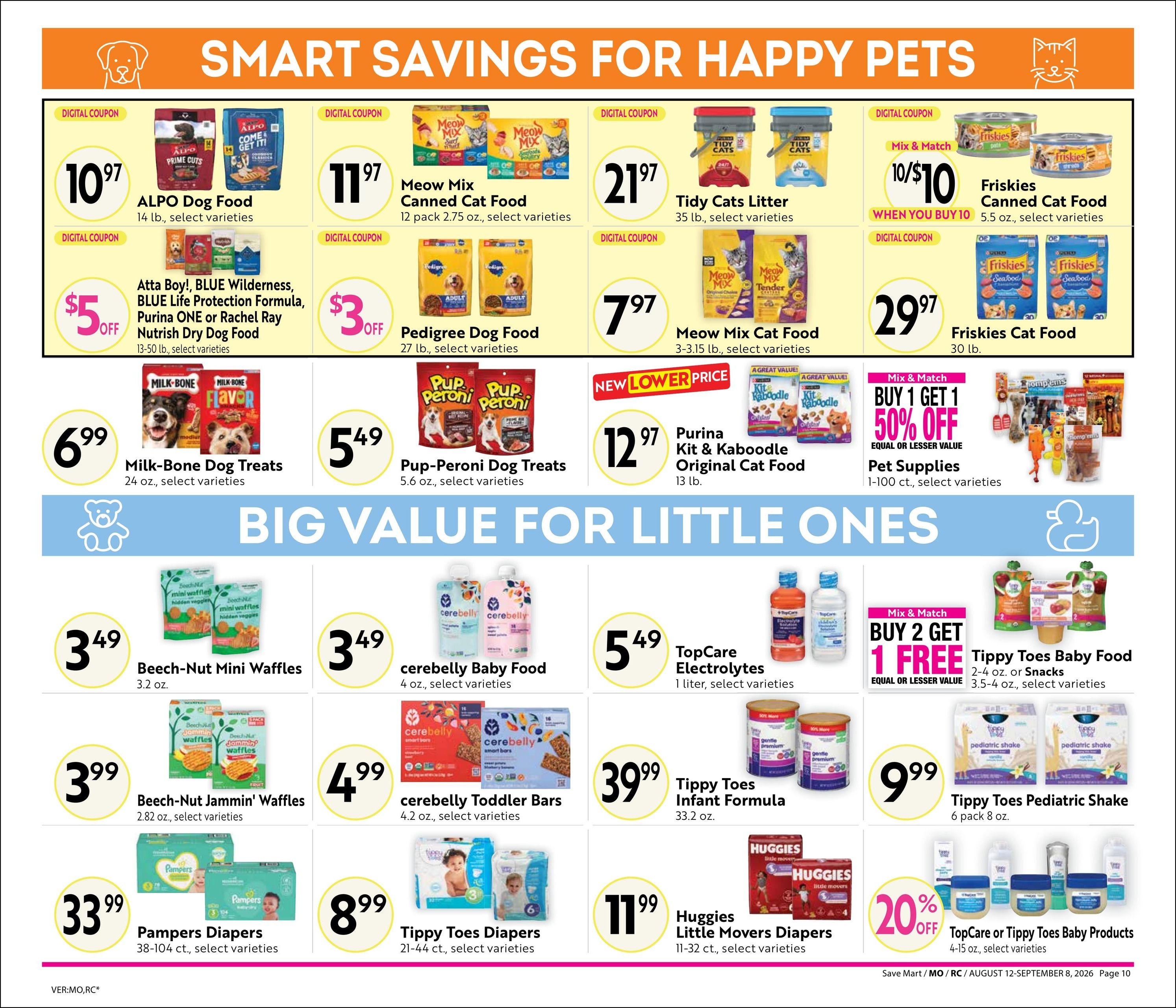 Save Mart (CA) Online Savings Guide Weekly Ad August 12 - September 8, 2026