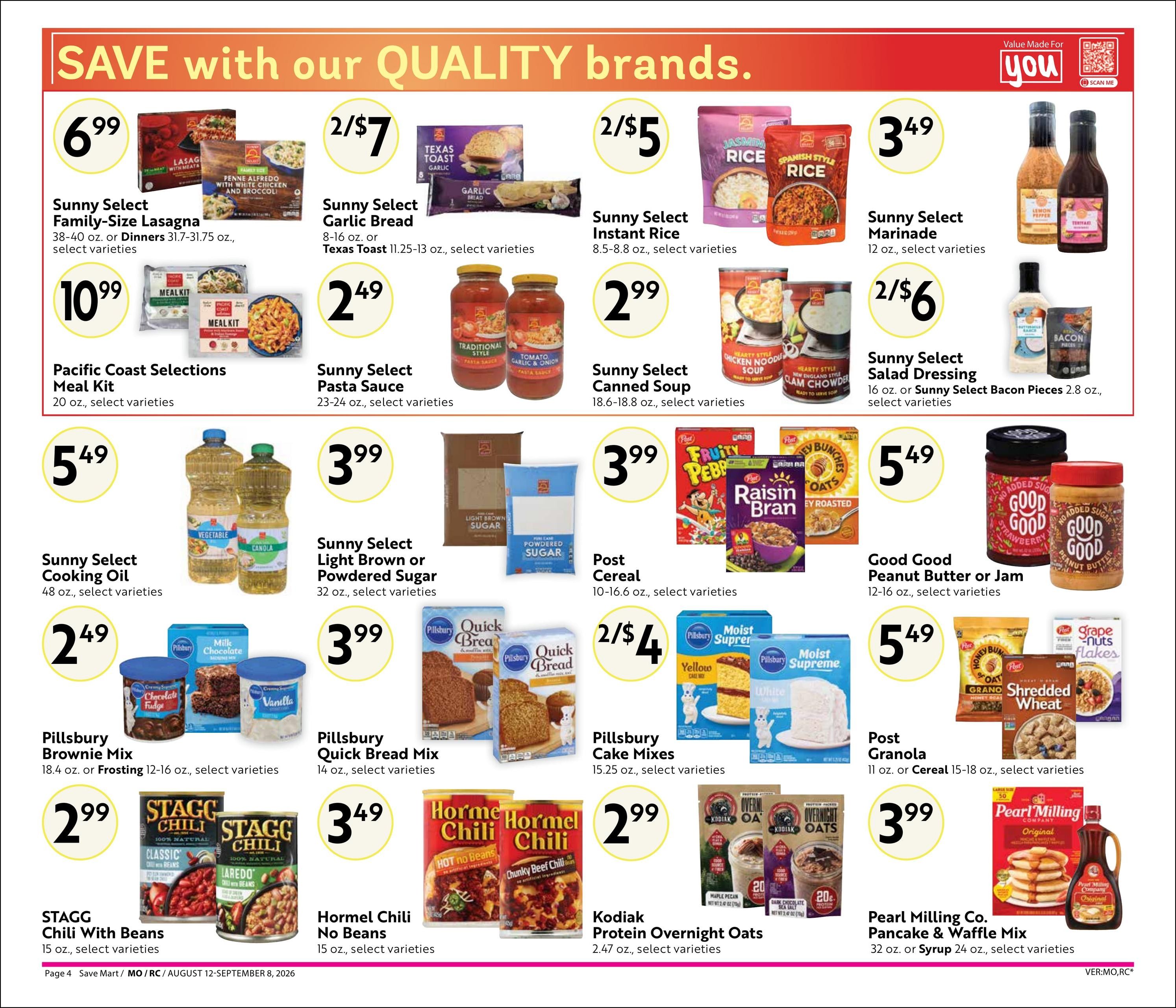Save Mart (CA) Online Savings Guide Weekly Ad August 12 - September 8, 2026