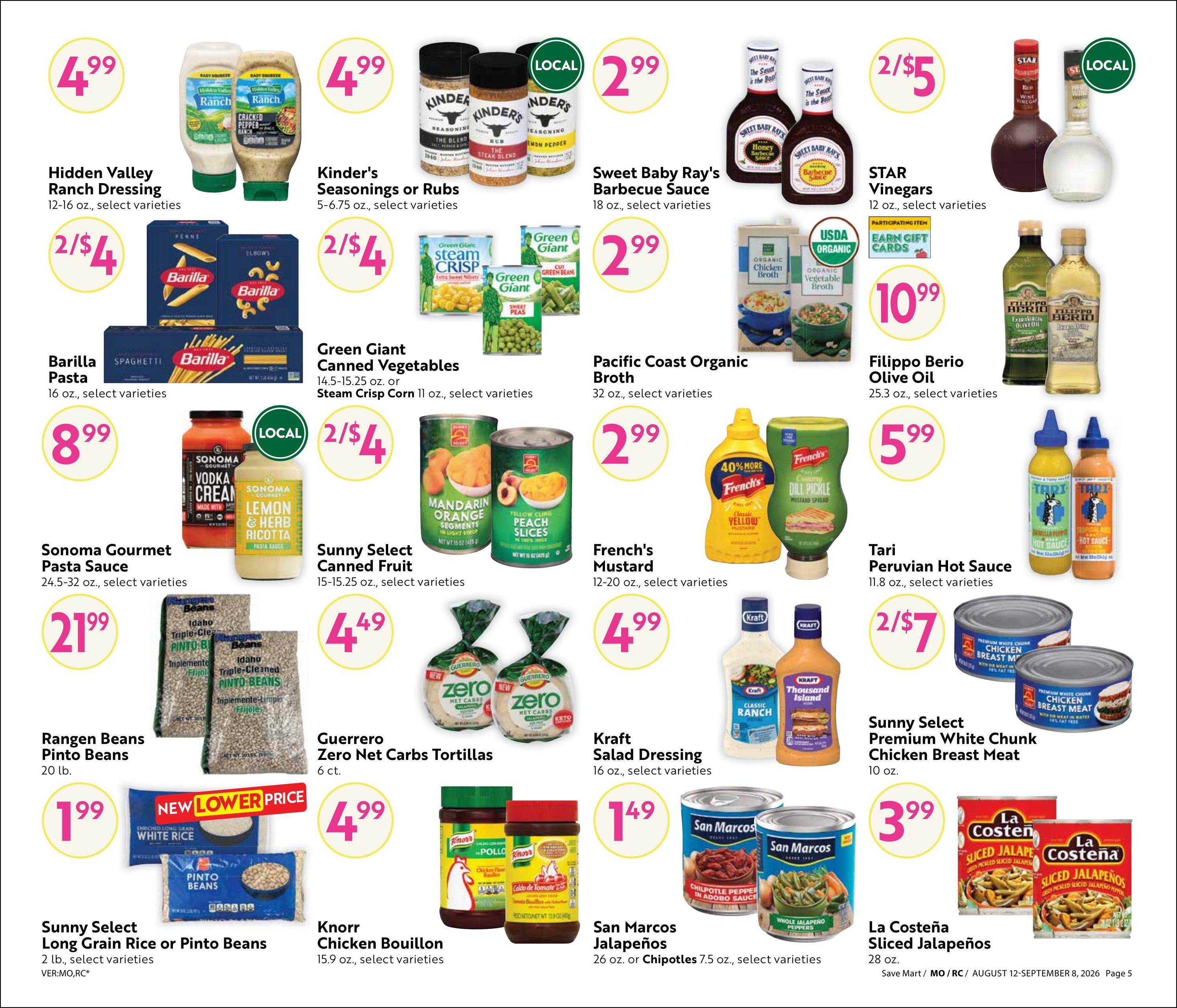 Save Mart (CA) Online Savings Guide Weekly Ad August 12 - September 8, 2026