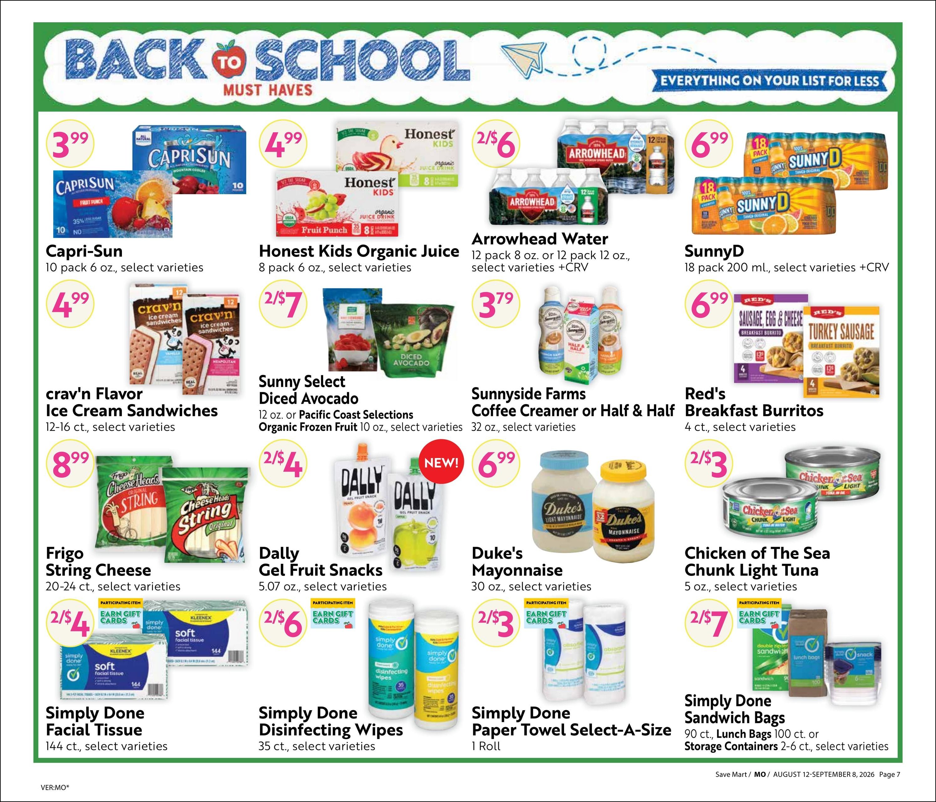 Save Mart (CA) Online Savings Guide Weekly Ad August 12 - September 8, 2026