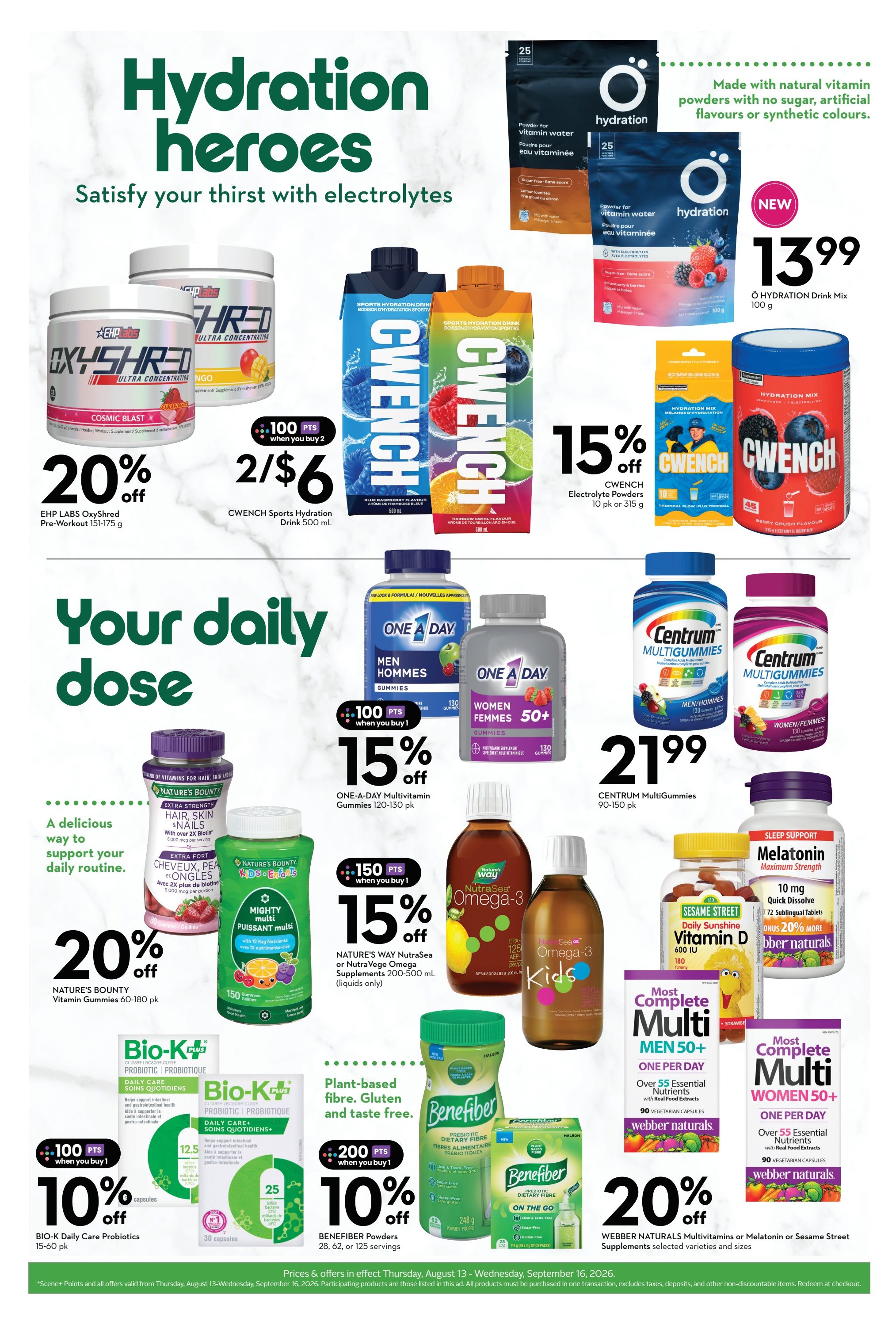 Sobeys (Atlantic) Wellness Flyer August 13 to September 16