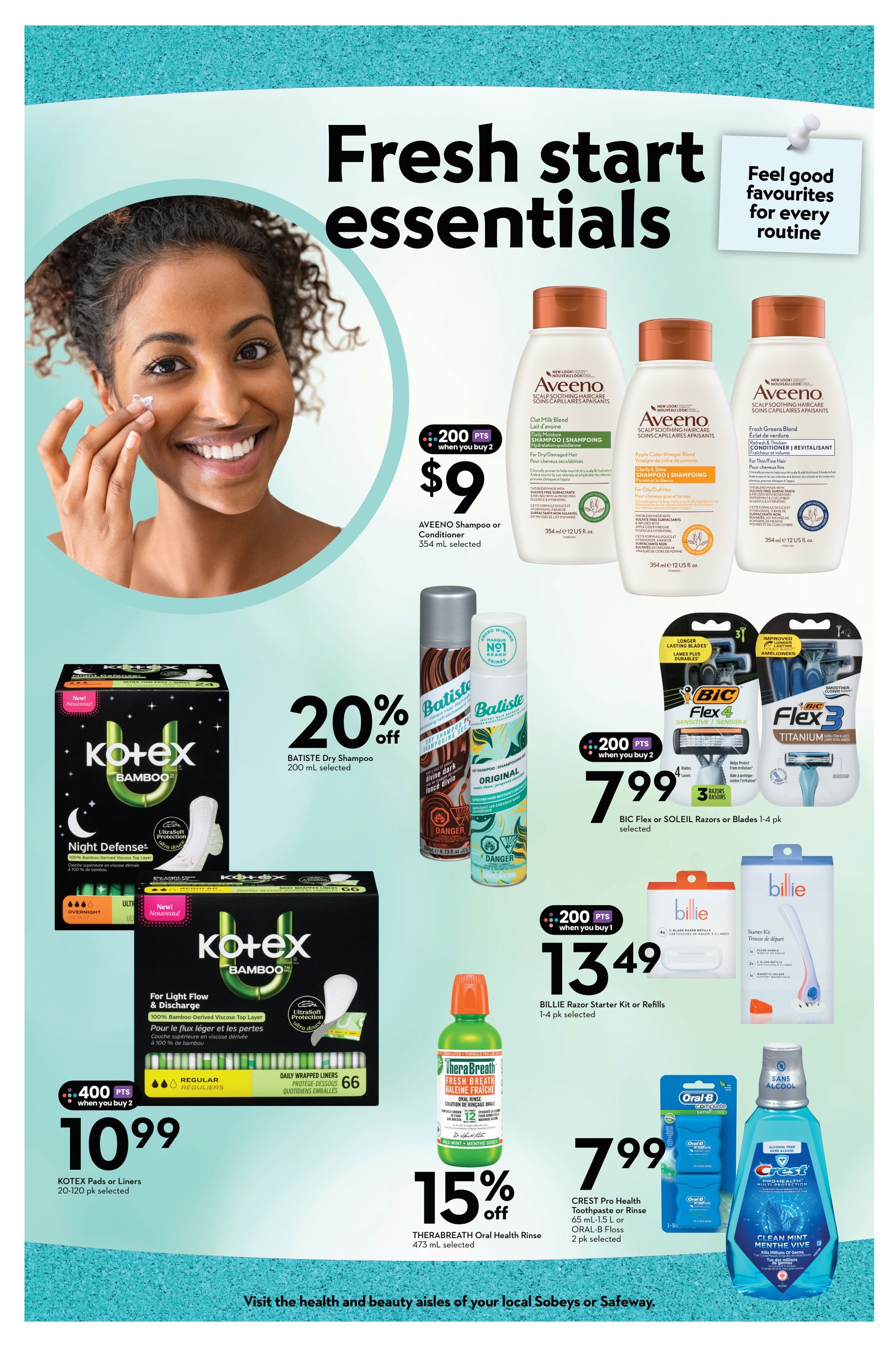 Sobeys/Safeway (AB, SK, MB) Health And Beauty Flyer August 13 to September 16