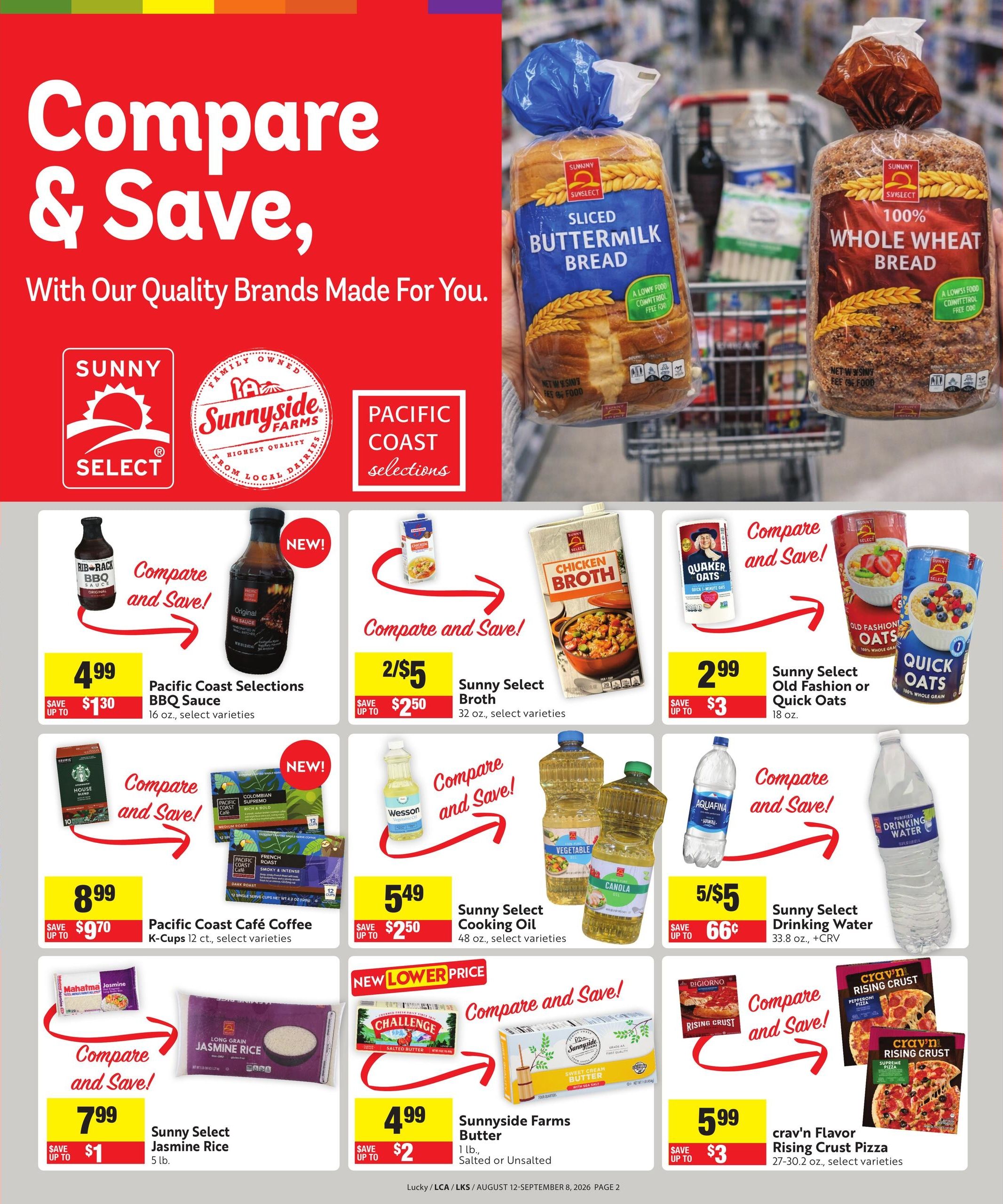 Lucky Supermarkets Save Even More Weekly Ad August 12 - September 8, 2026