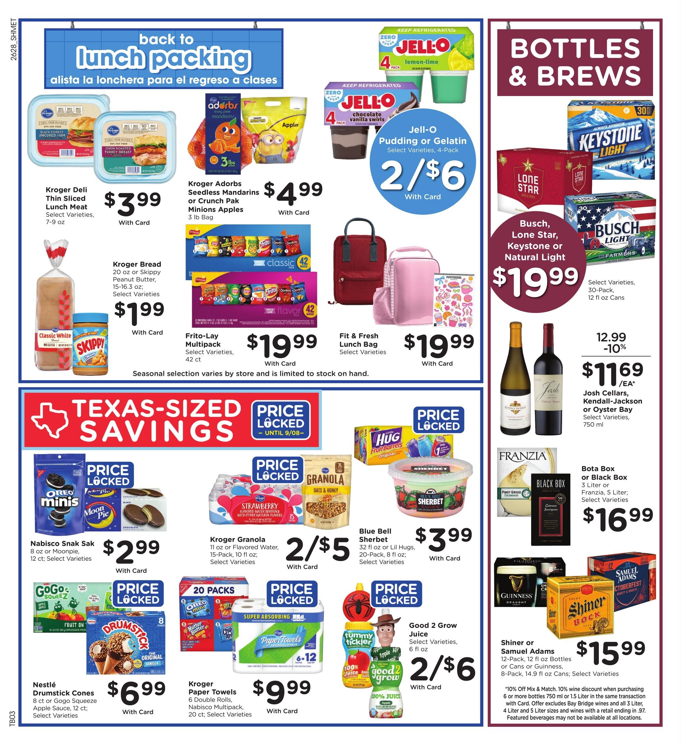 Kroger (Vinton Area, LA) Weekly Ad August 12 - 18, 2026