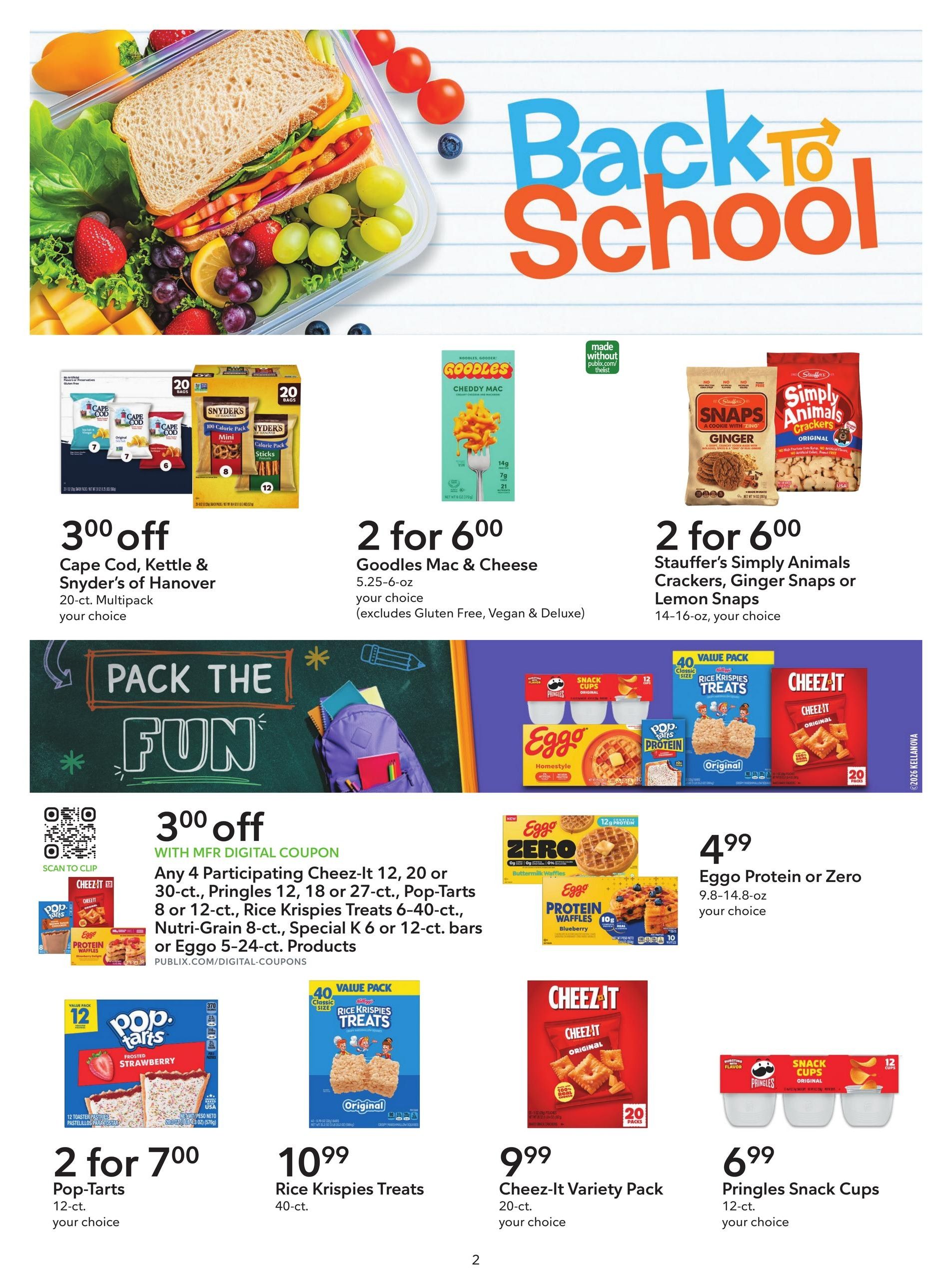 Publix Extra Savings Weekly Ad August 12 - 25, 2026