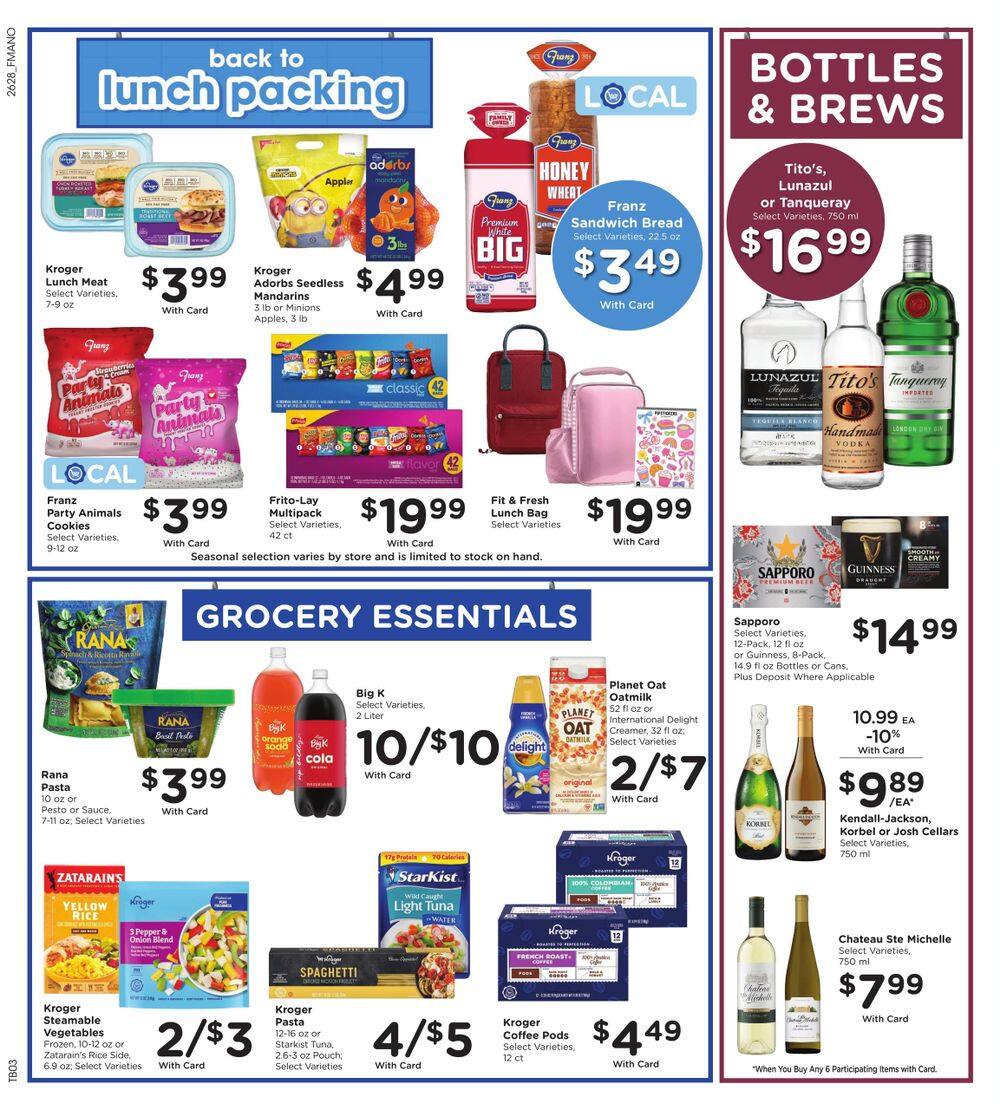 Fred Meyer (Vancouver–Battle Ground Area, WA) Weekly Ad August 12 - 18, 2026