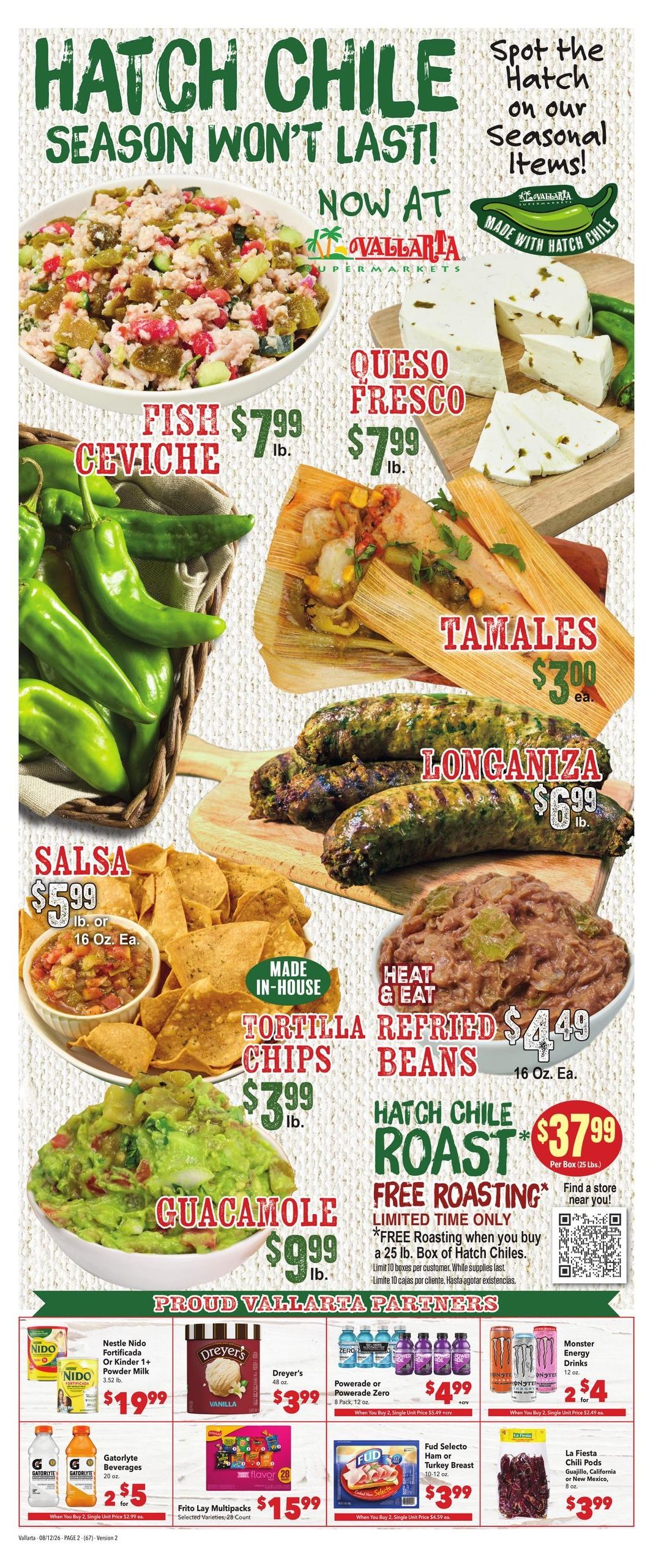 Vallarta Supermarkets (Scottsdale–Phoenix Area, AZ) Grocery Savings Weekly Ad August 12 - 18, 2026