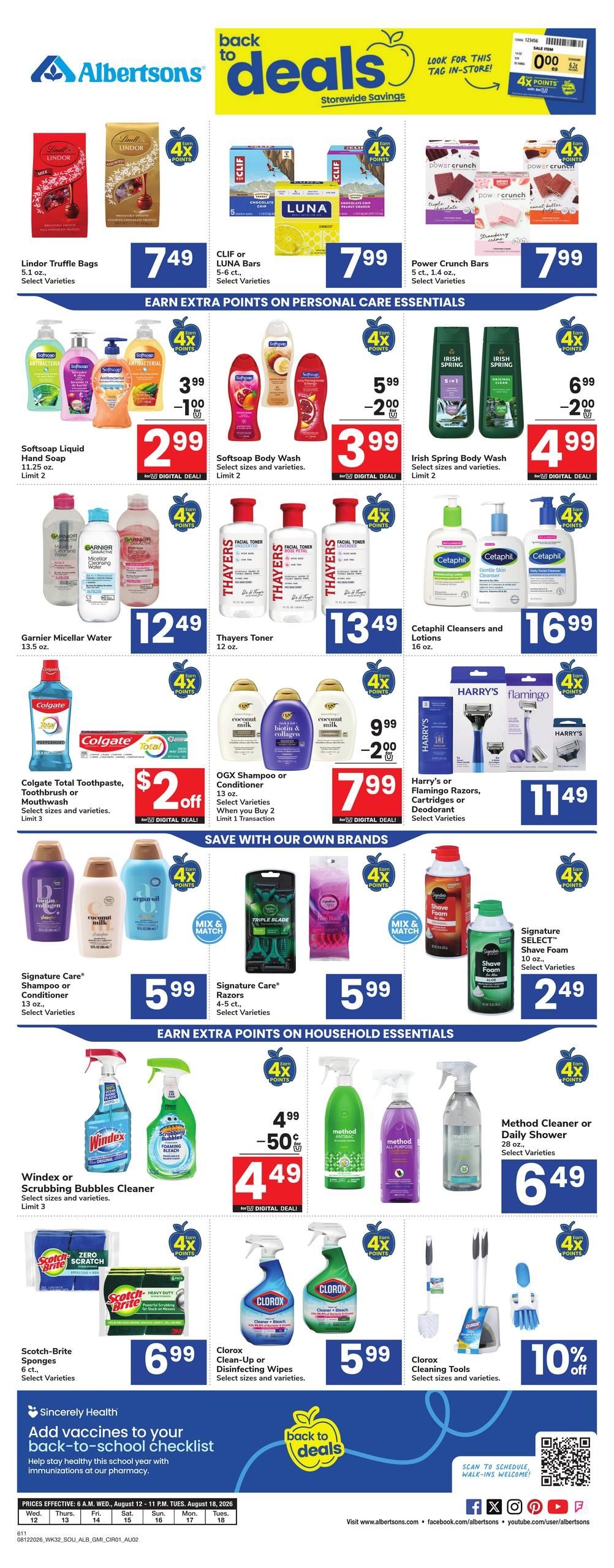 Albertsons (Hope–Texarkana Area, AR) Weekly Ad August 12 - 18, 2026