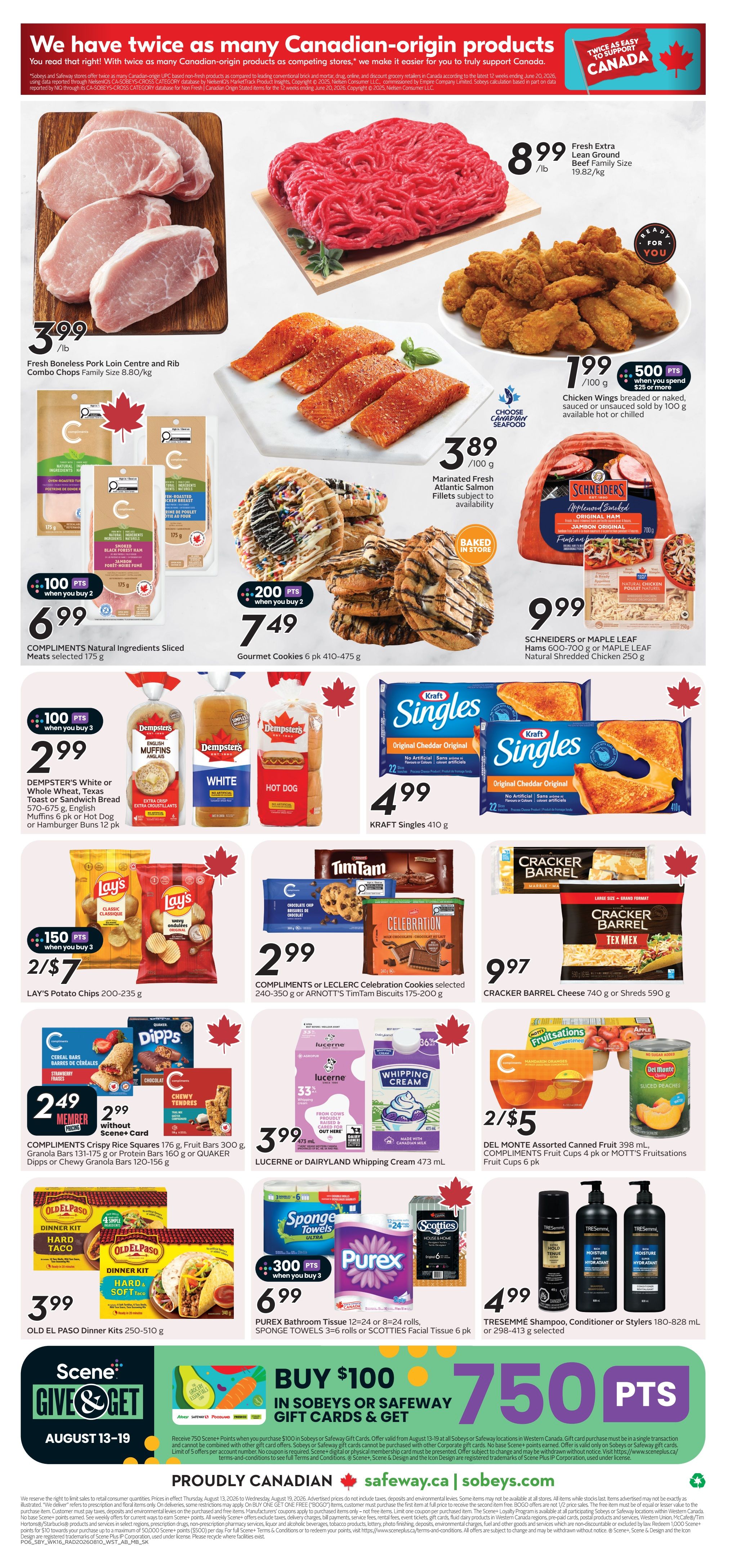 Sobeys/Safeway (AB) Flyer August 13 to 19