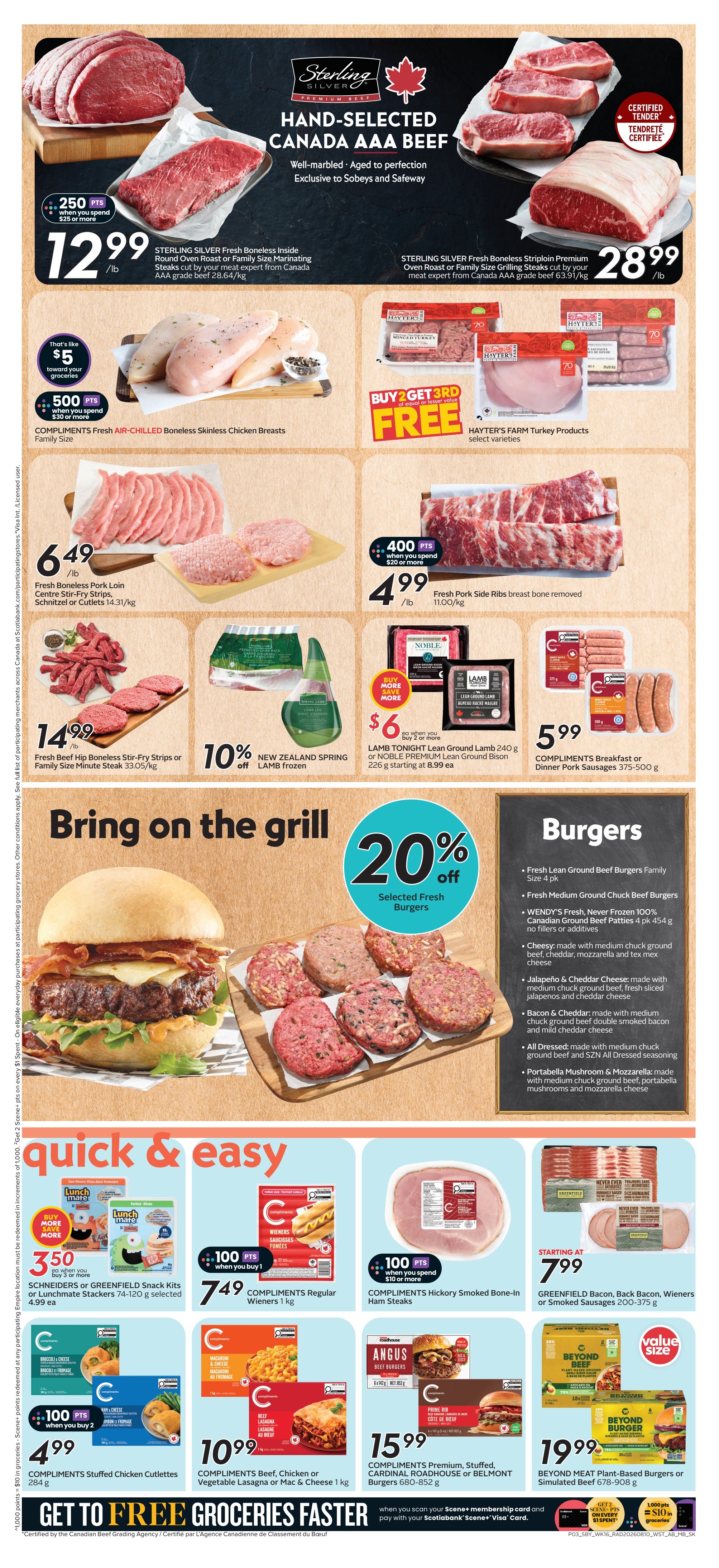 Sobeys/Safeway (AB) Flyer August 13 to 19