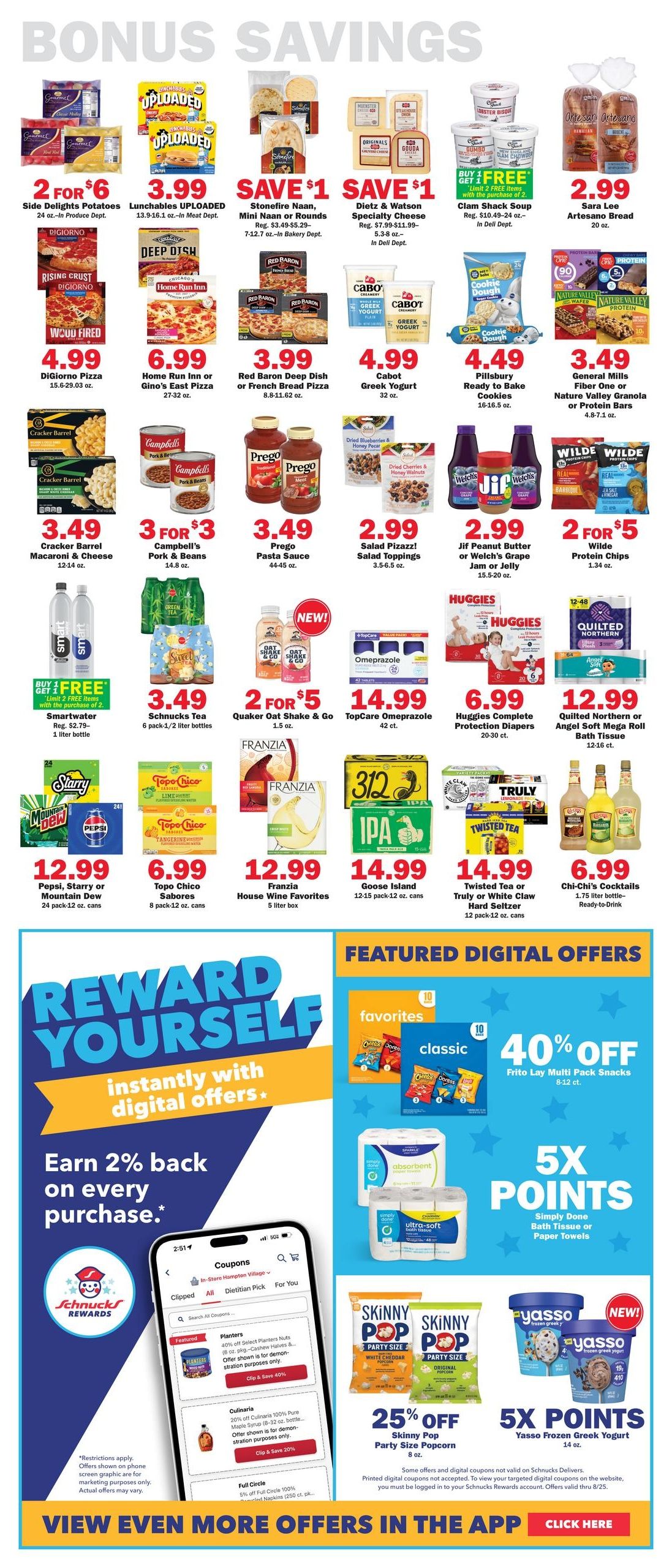 Schnucks (Champaign–Mahomet Area, IL) Weekly Print Weekly Ad August 19 - 25, 2026