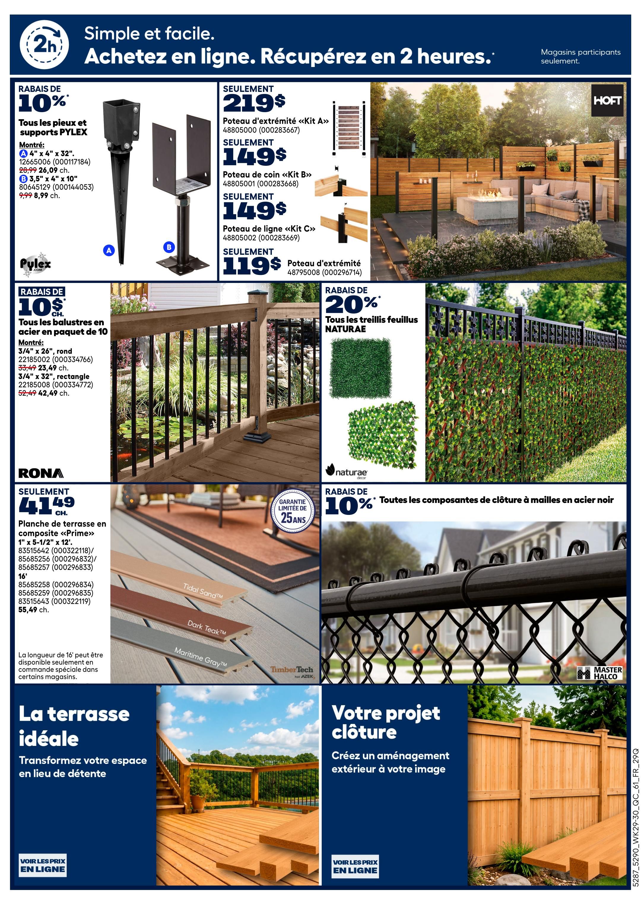 Rona & Rona+ (QC) Flyer August 13 to 26