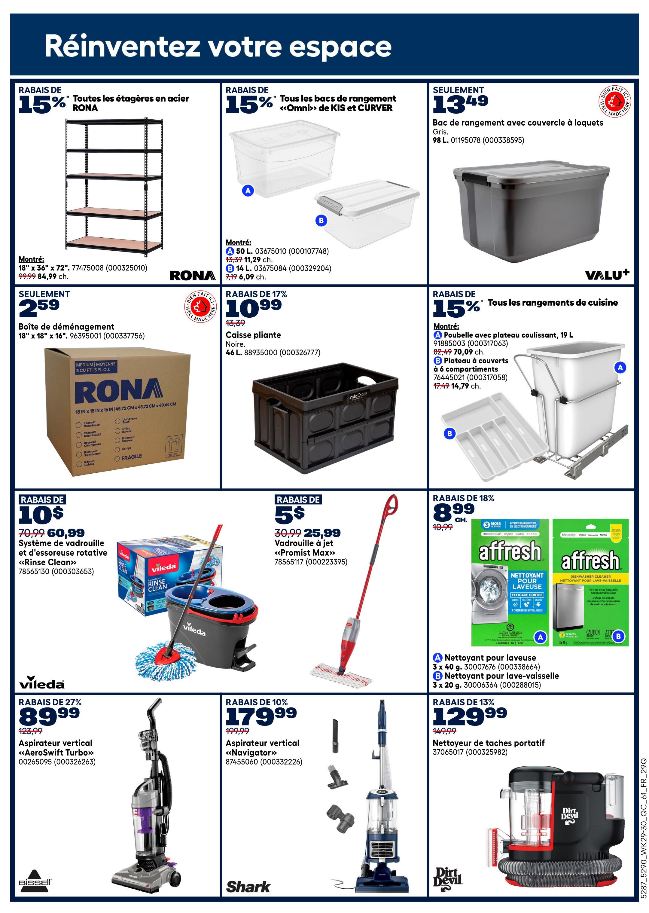 Rona & Rona+ (QC) Flyer August 13 to 26