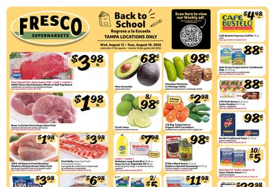 Fresco Y Mas (Tampa–St. Petersburg Area, FL) Weekly Ad August 12 - 18, 2026