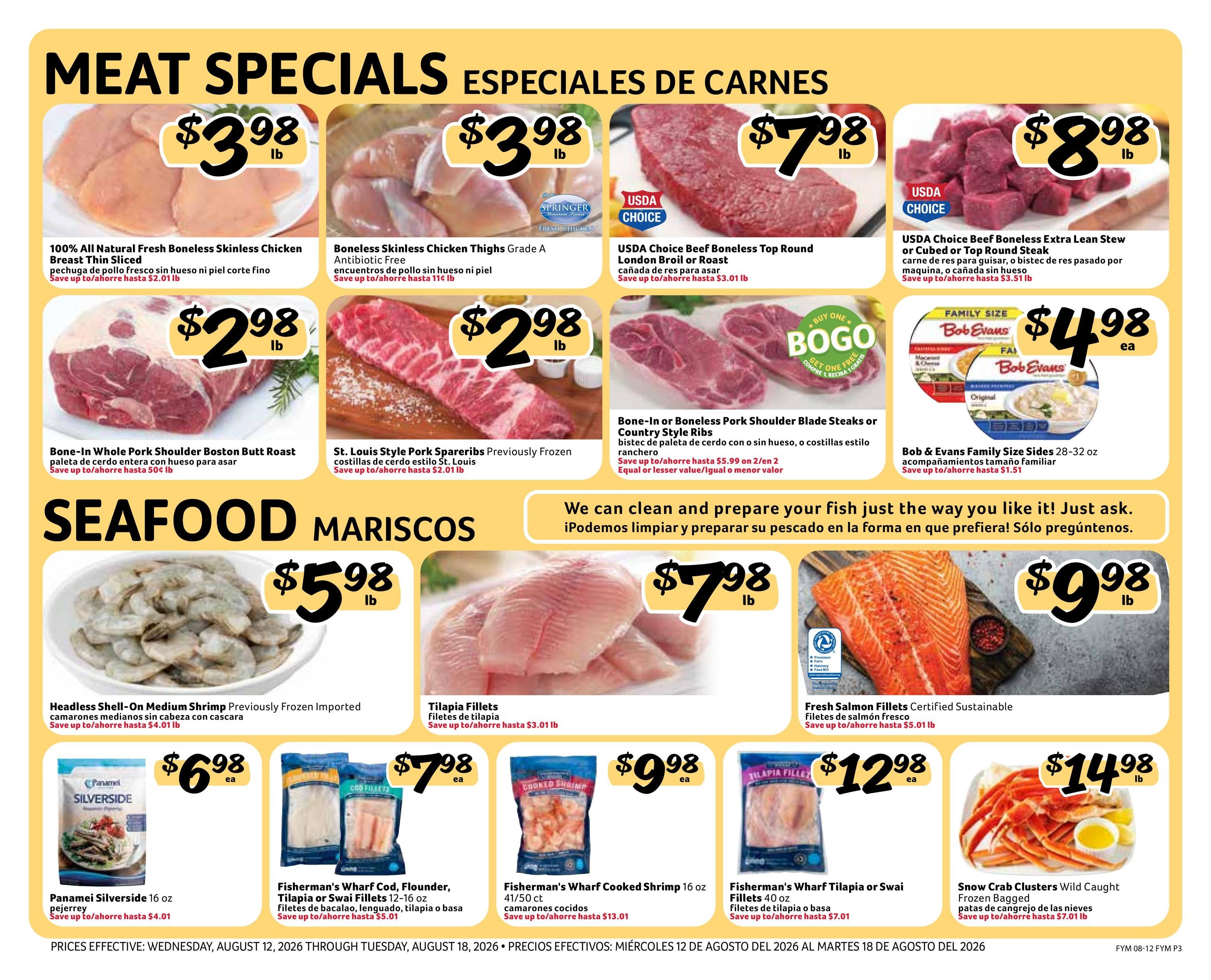 Fresco Y Mas (Tampa–St. Petersburg Area, FL) Weekly Ad August 12 - 18, 2026