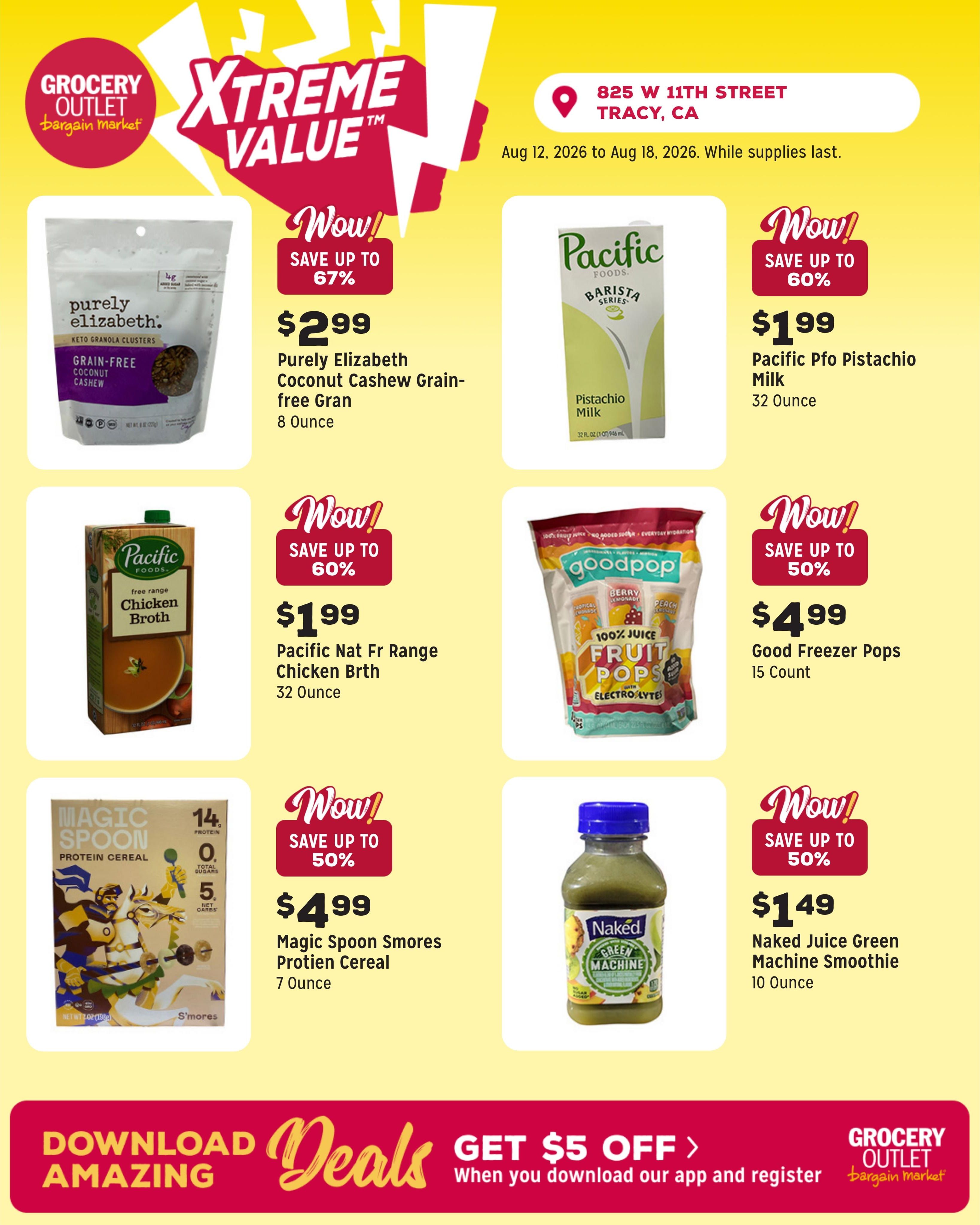 Grocery Outlet (Tracy–Vernalis Area, CA) Weekly Ad August 12 - 18, 2026