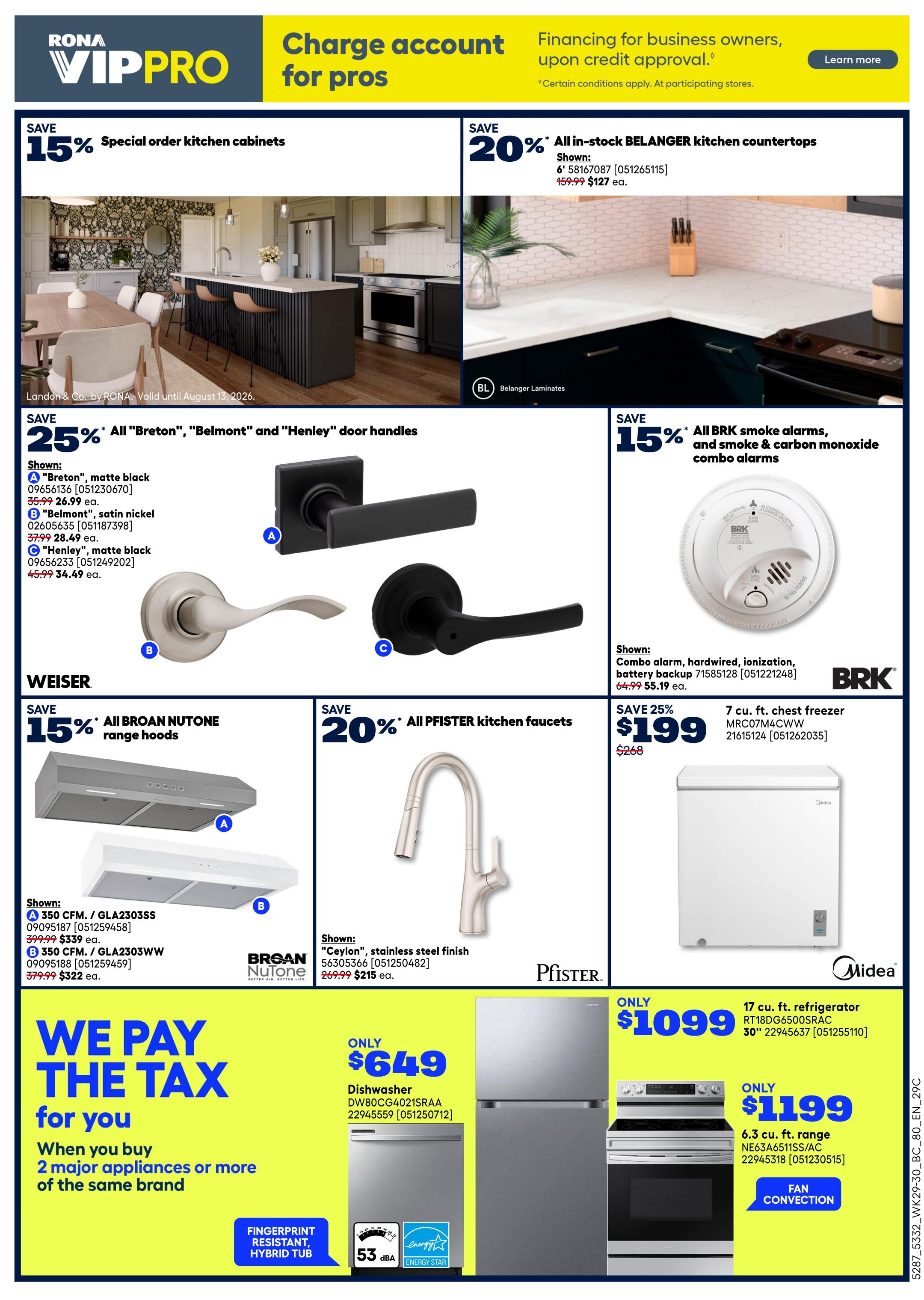 Rona & Rona+ (BC) Flyer August 13 to 26