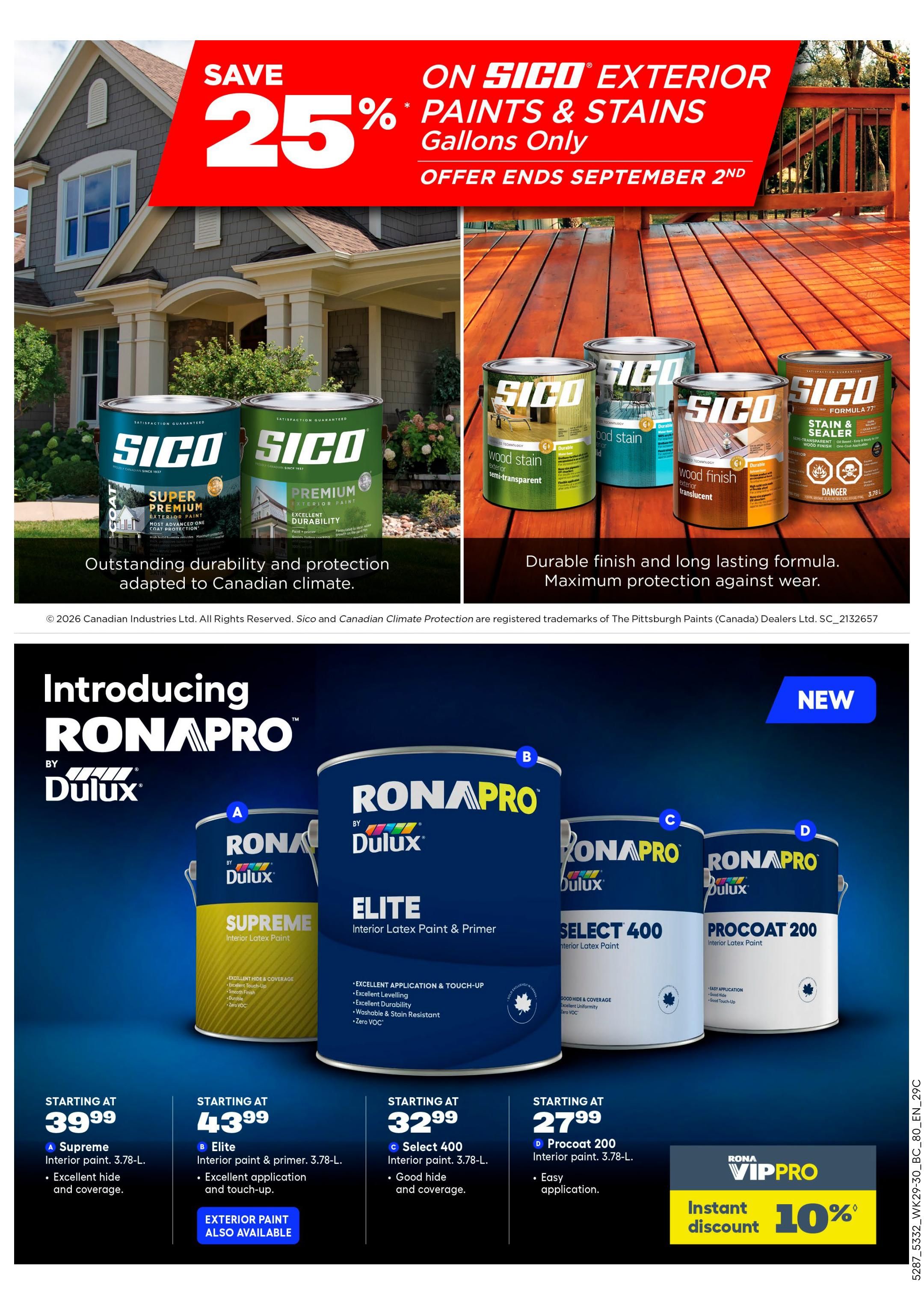 Rona & Rona+ (BC) Flyer August 13 to 26