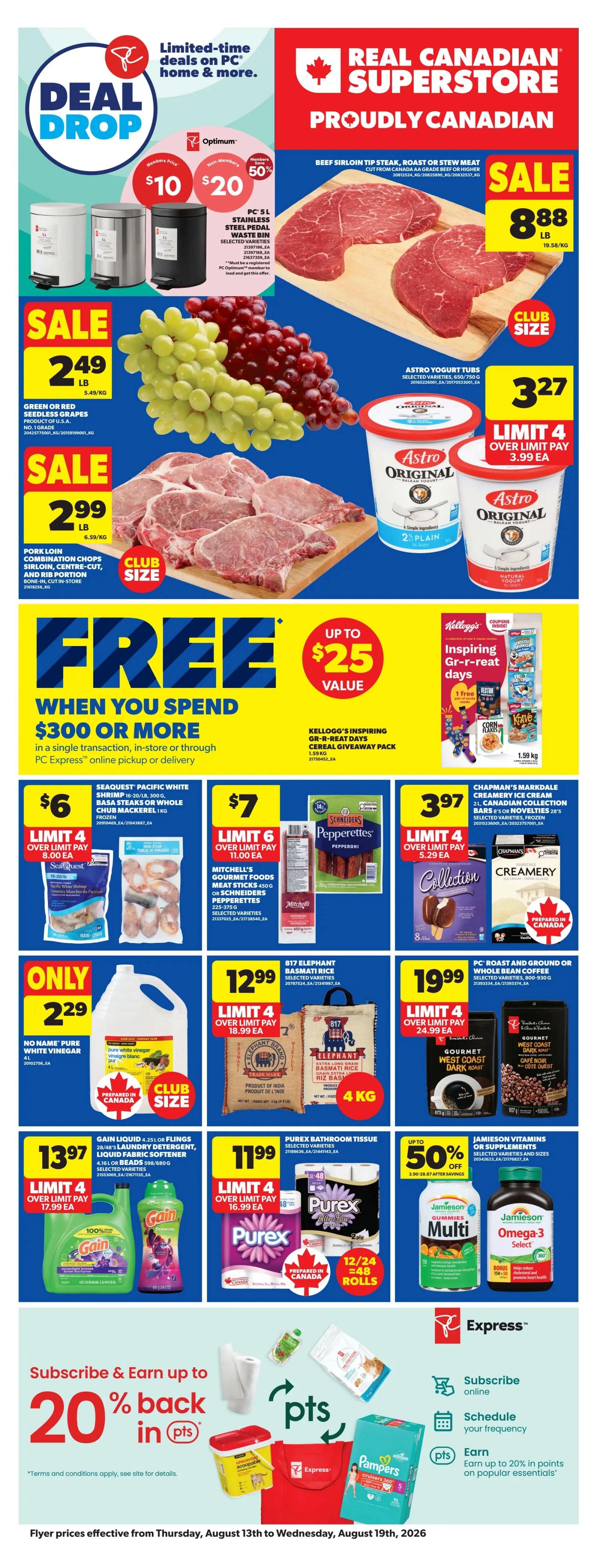 Real Canadian Superstore (West) Flyer August 13 to 19