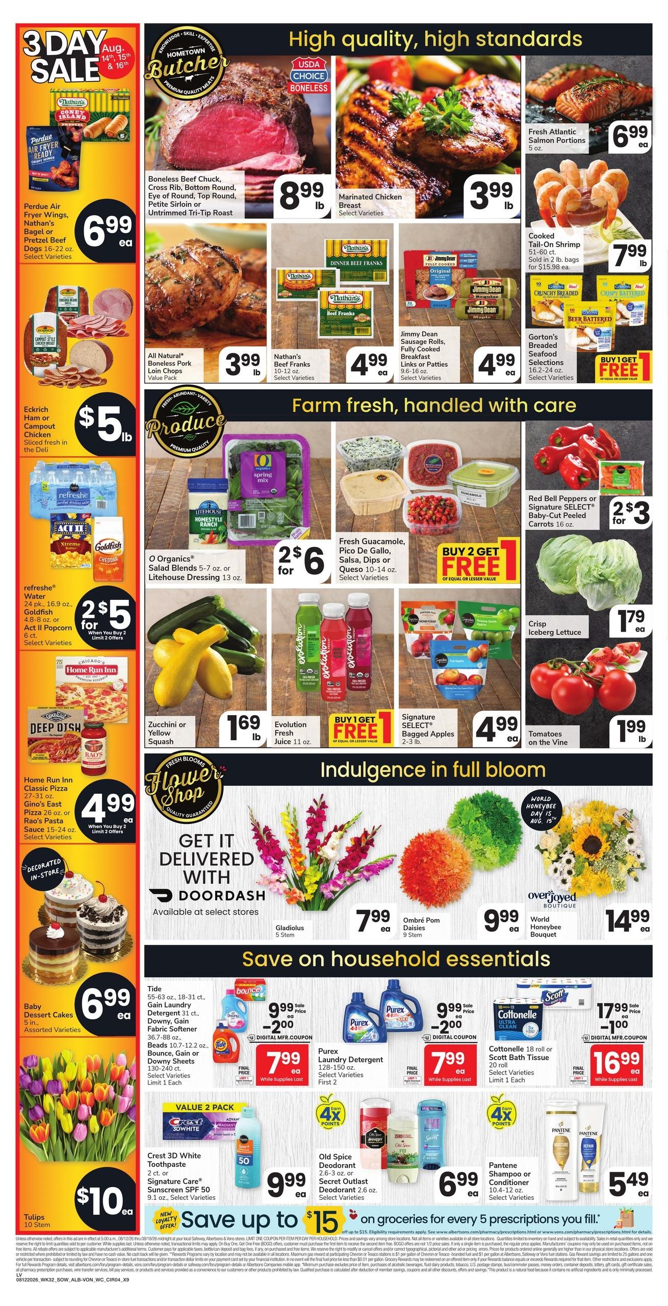 Albertsons (Henderson Area, NV) Weekly Ad August 12 - 18, 2026