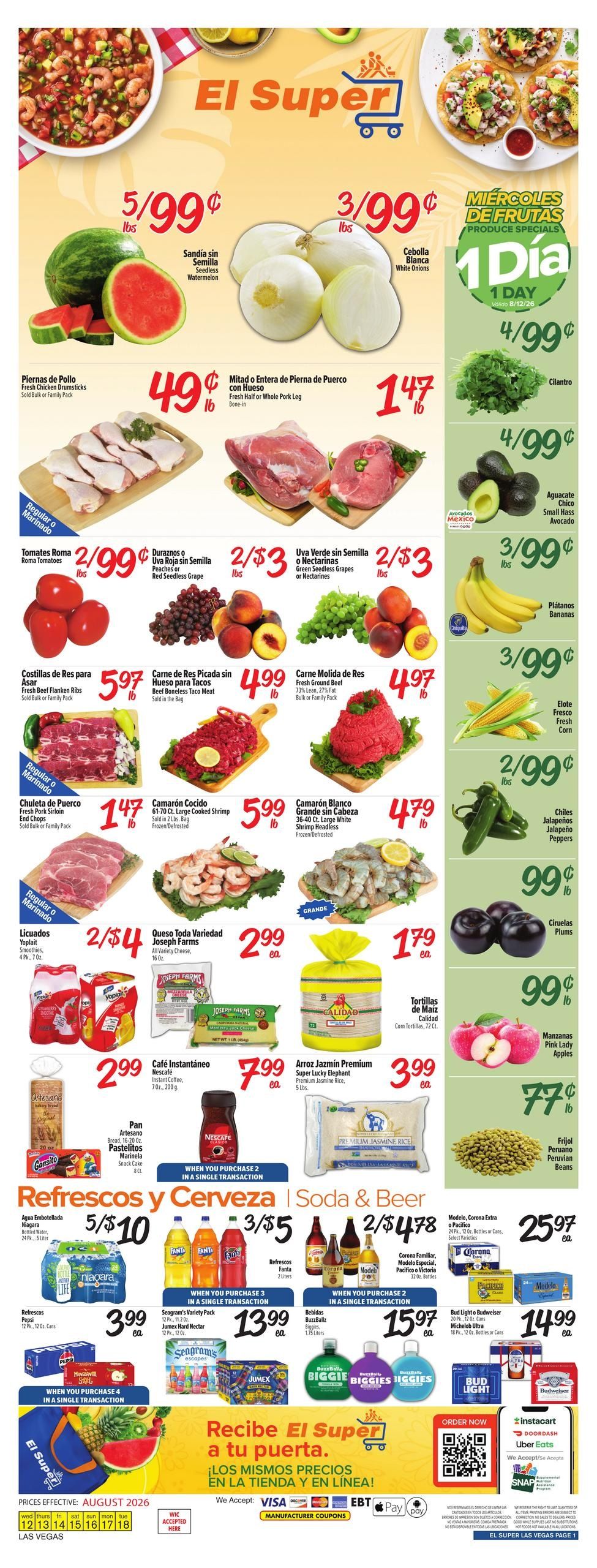 El Super (Henderson–Las Vegas Area, NV) Weekly Ad August 12 - 18, 2026