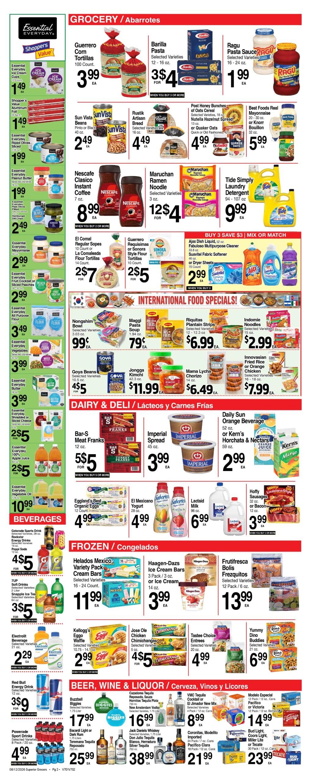 Superior Grocers (Henderson–Las Vegas Area, NV) Weekly Specials Weekly Ad August 12 - 18, 2026