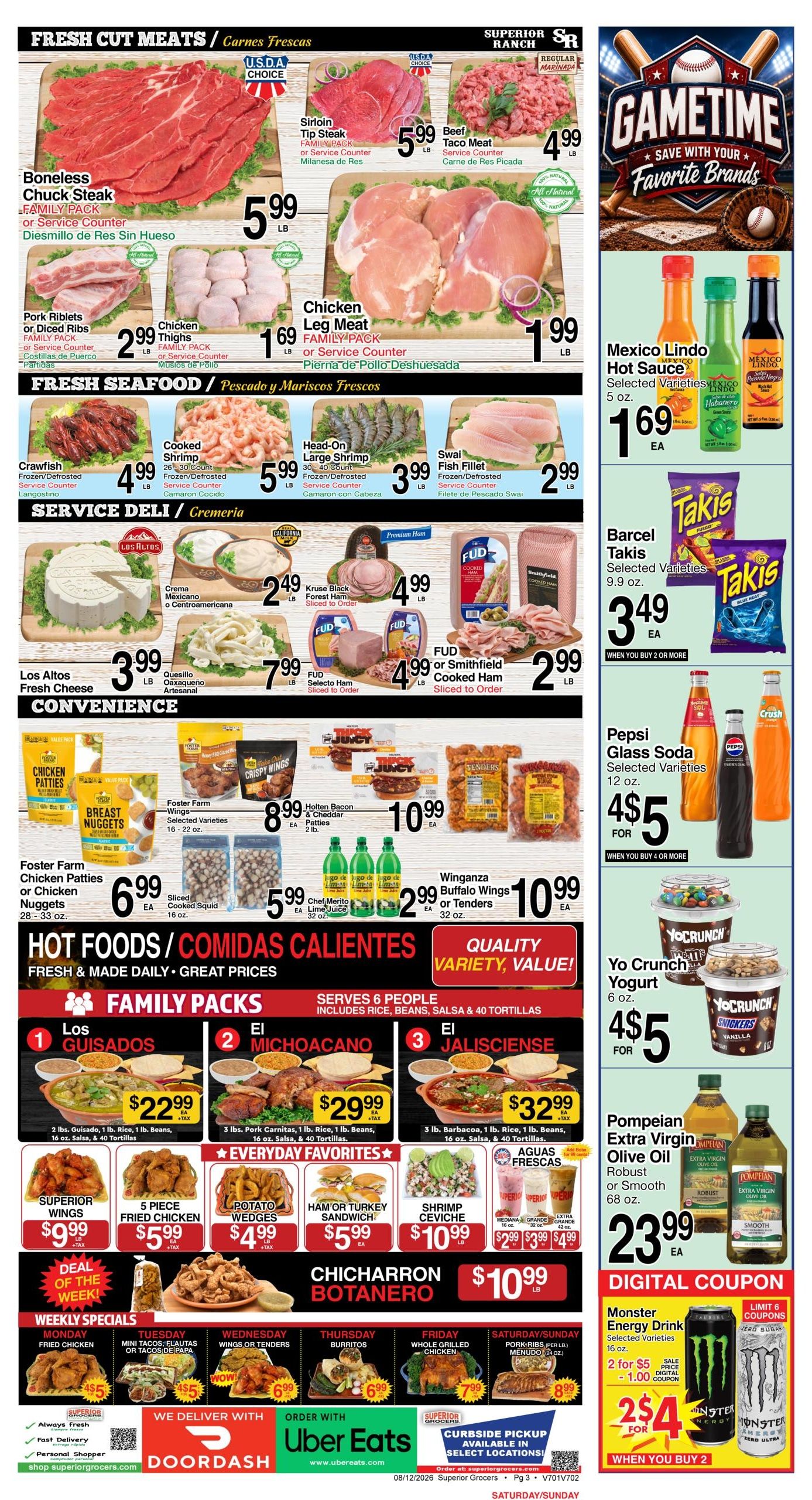 Superior Grocers (Henderson–Las Vegas Area, NV) Weekly Specials Weekly Ad August 12 - 18, 2026