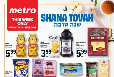 Metro (ON) Rosh Hashanah Flyer August 13 to 19