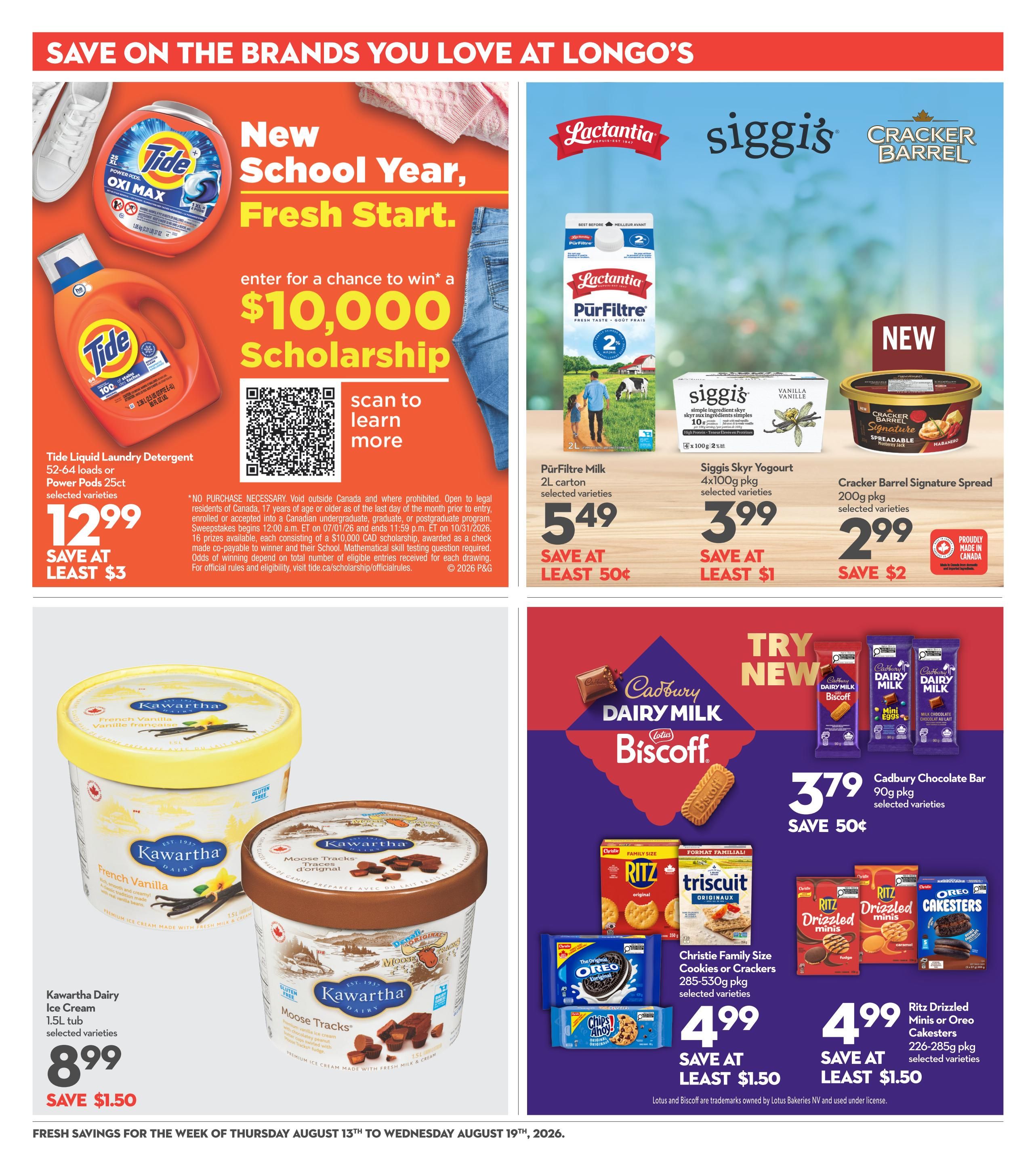 Longo's Flyer August 13 to 19
