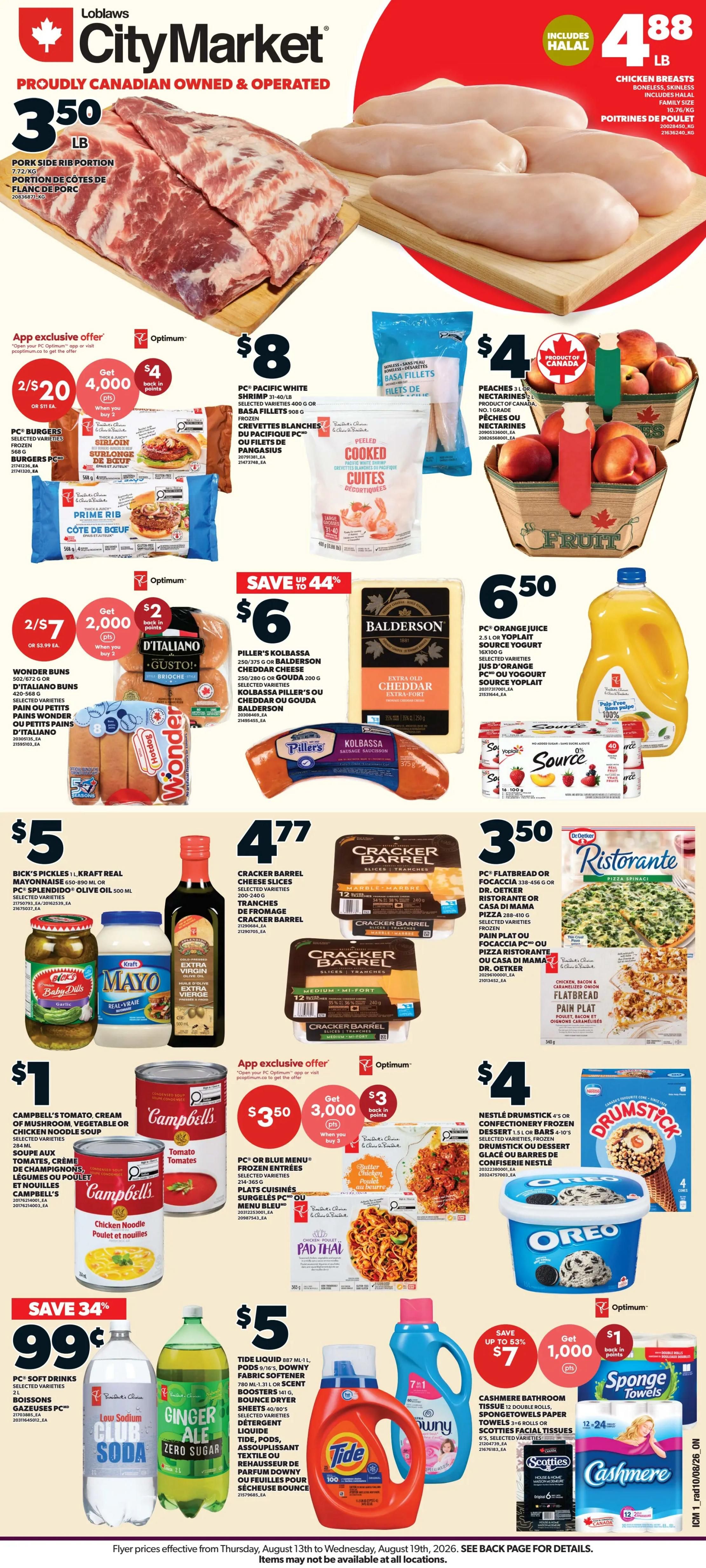 Loblaws City Market (ON) Flyer August 13 to 19