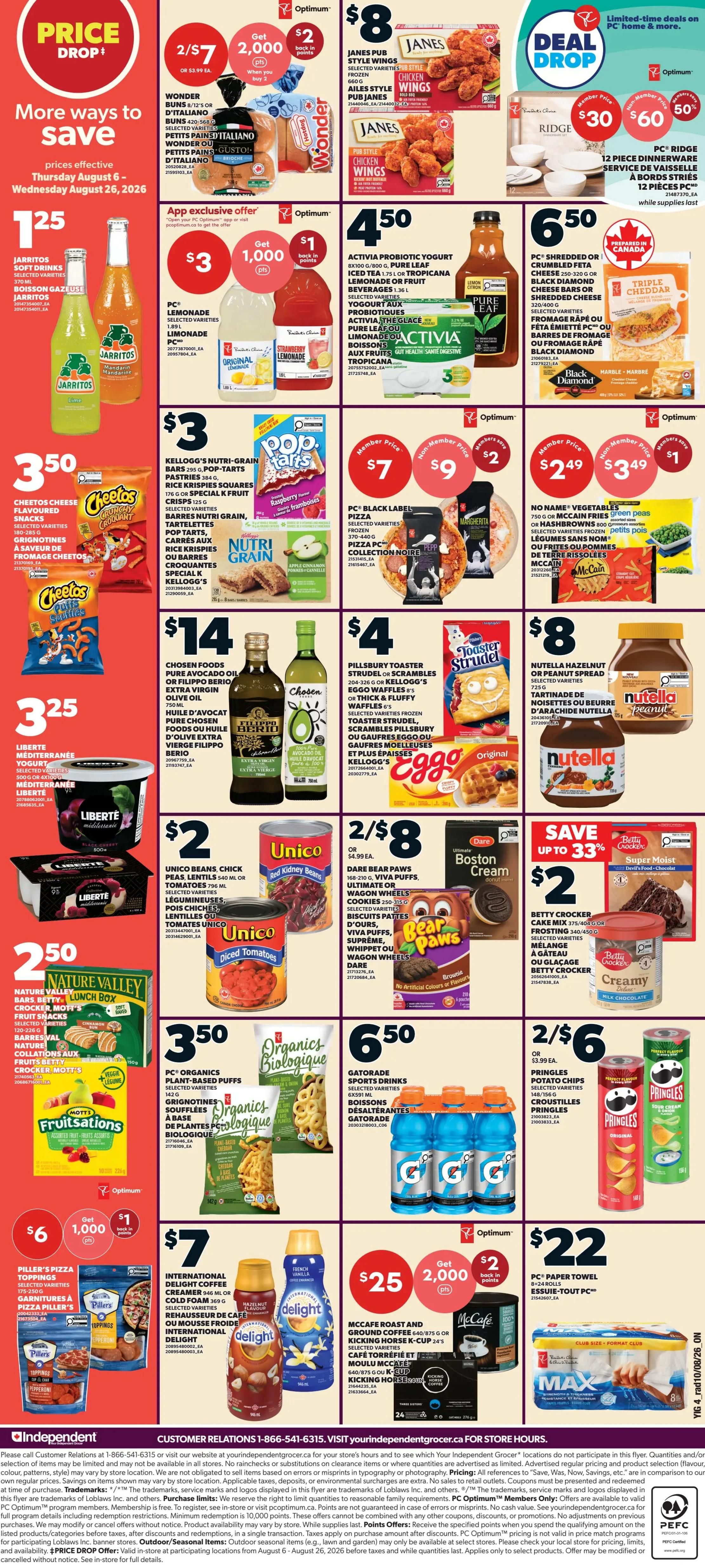 Independent Grocer (ON) Flyer August 13 to 19