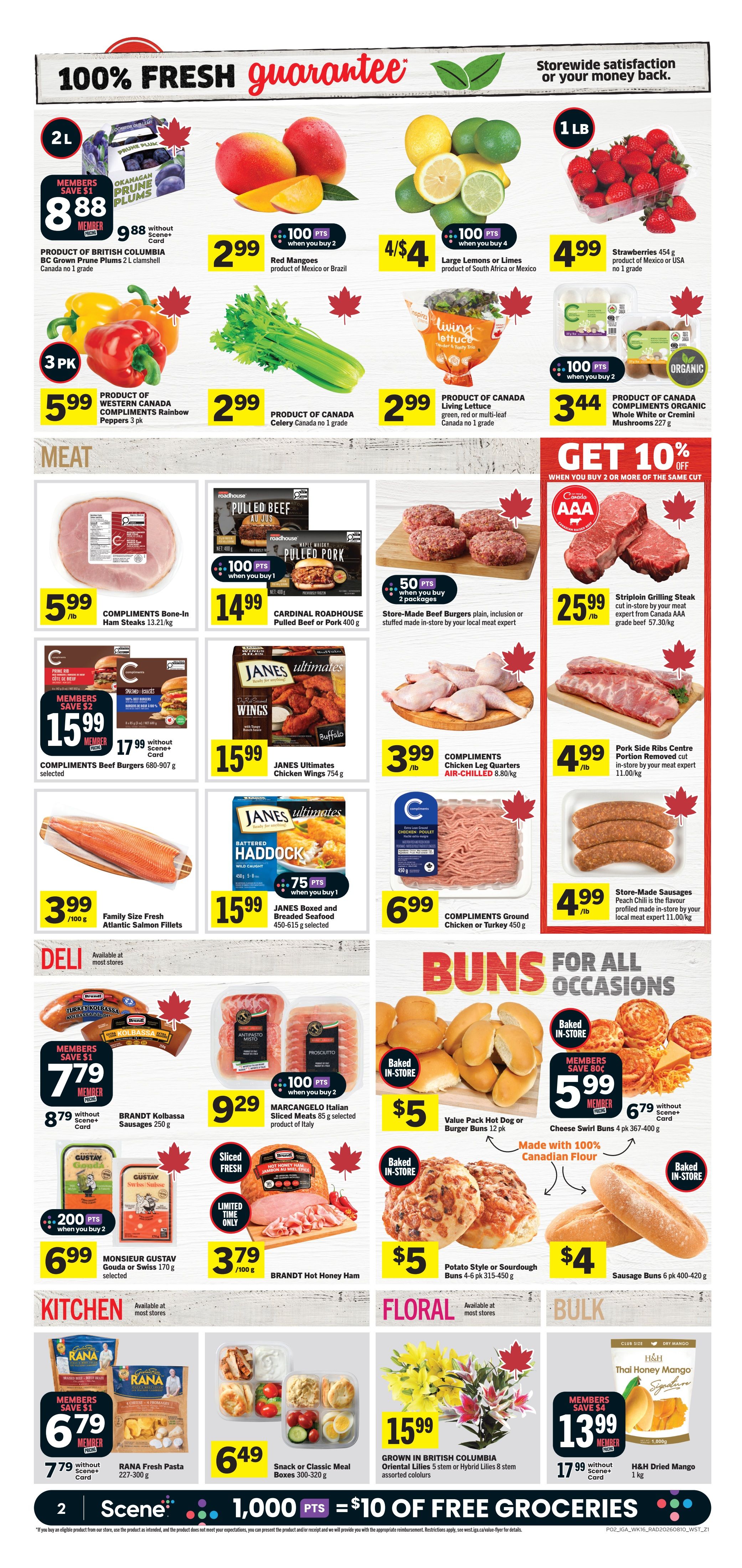 IGA (West) Flyer August 13 to 19