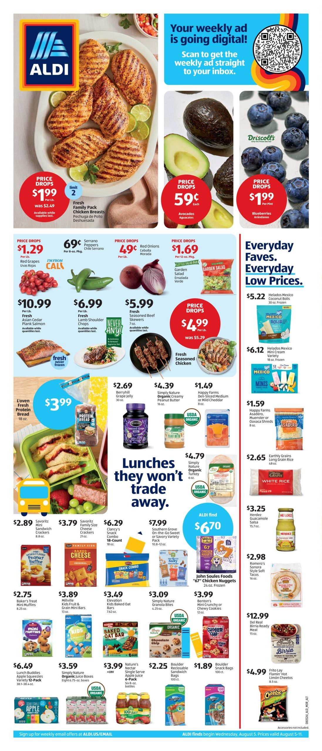 ALDI (Alpine Area, CA) Weekly Ad August 12 - 18, 2026