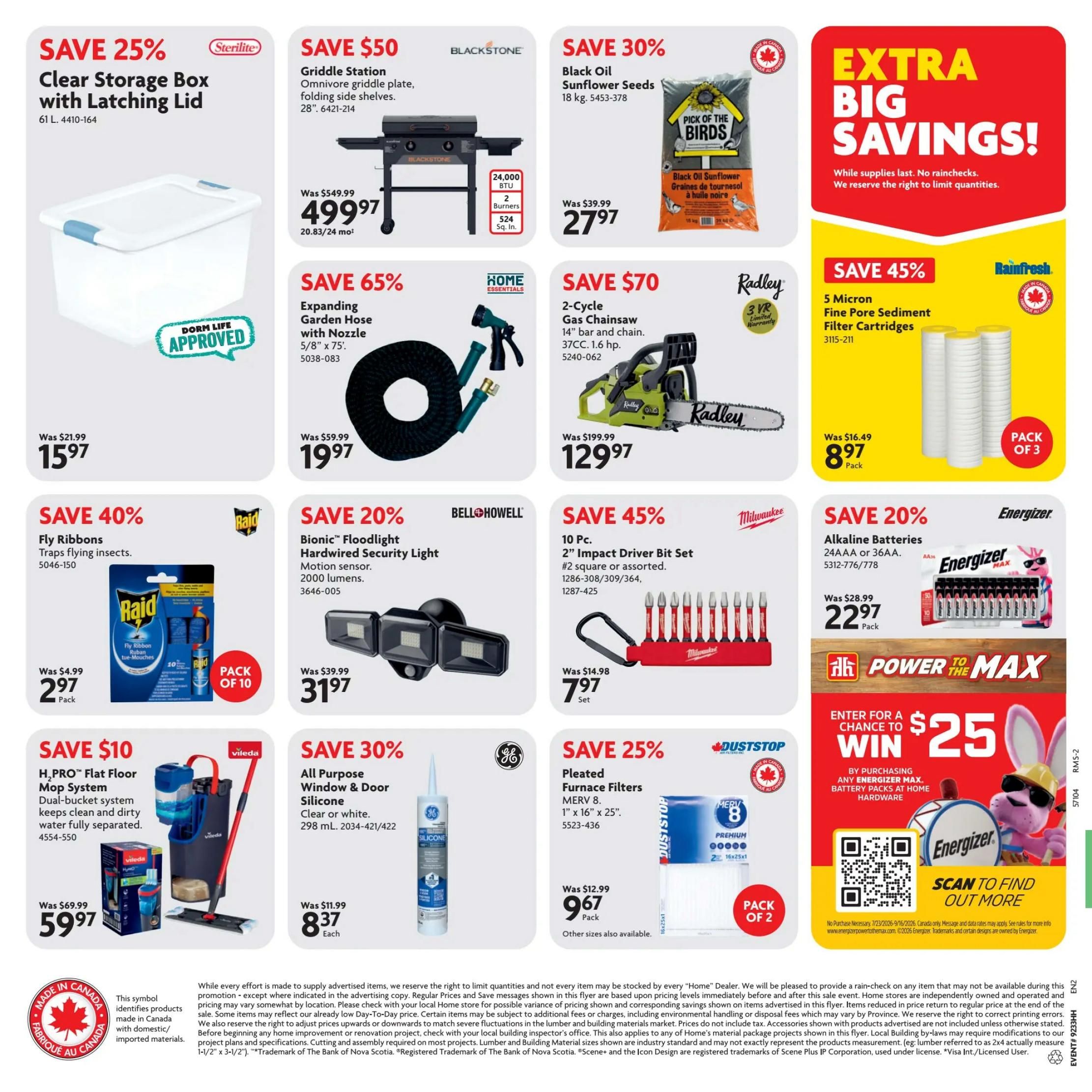 Home Hardware (Atlantic) Flyer August 13 to 26