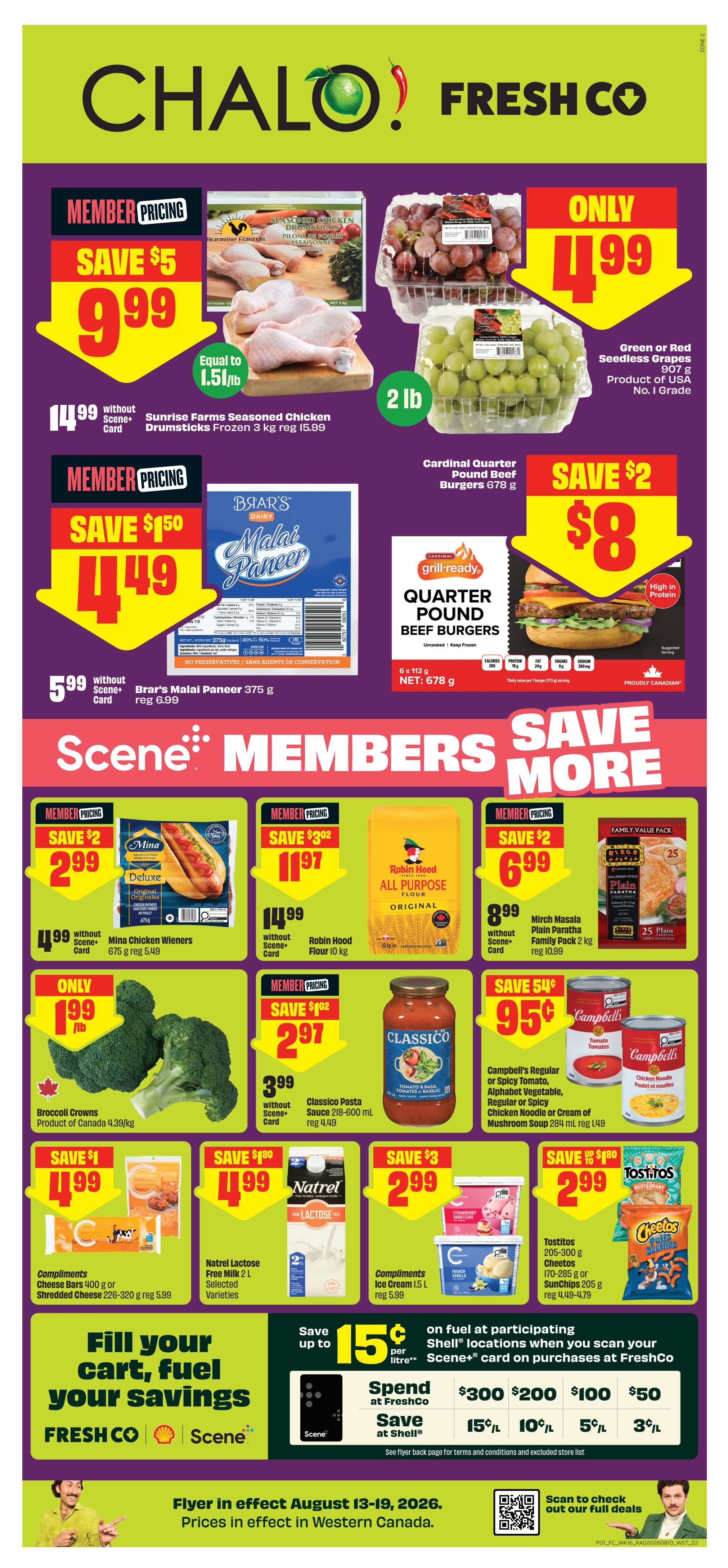 Chalo! FreshCo (West) Flyer August 13 to 19