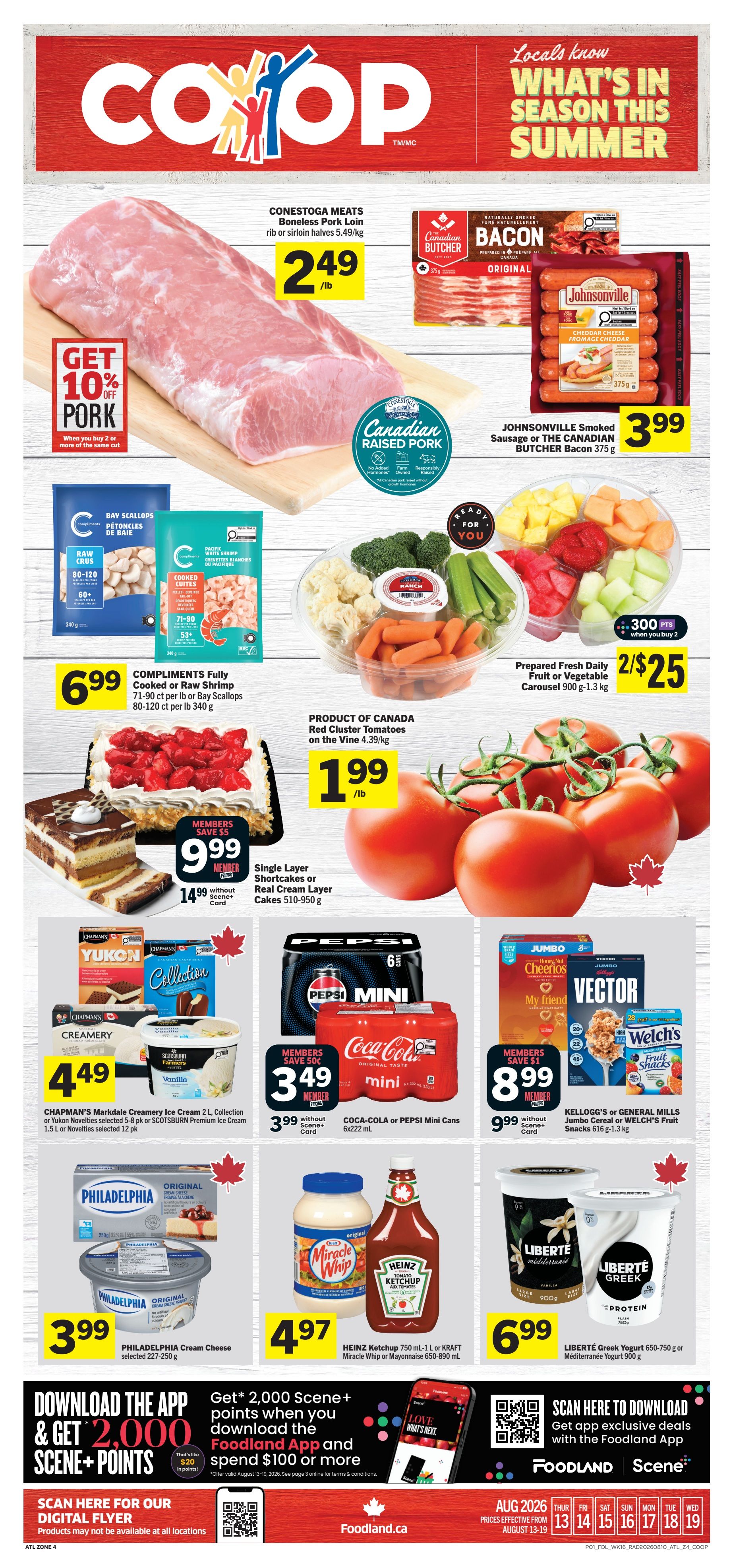 Foodland Co-op Flyer August 13 to 19
