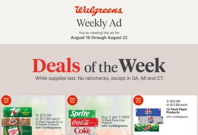Walgreens (Alhambra Area, CA) Weekly Ad August 16 - 22, 2026