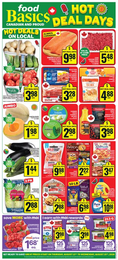 Food Basics Flyer August 13 to 19