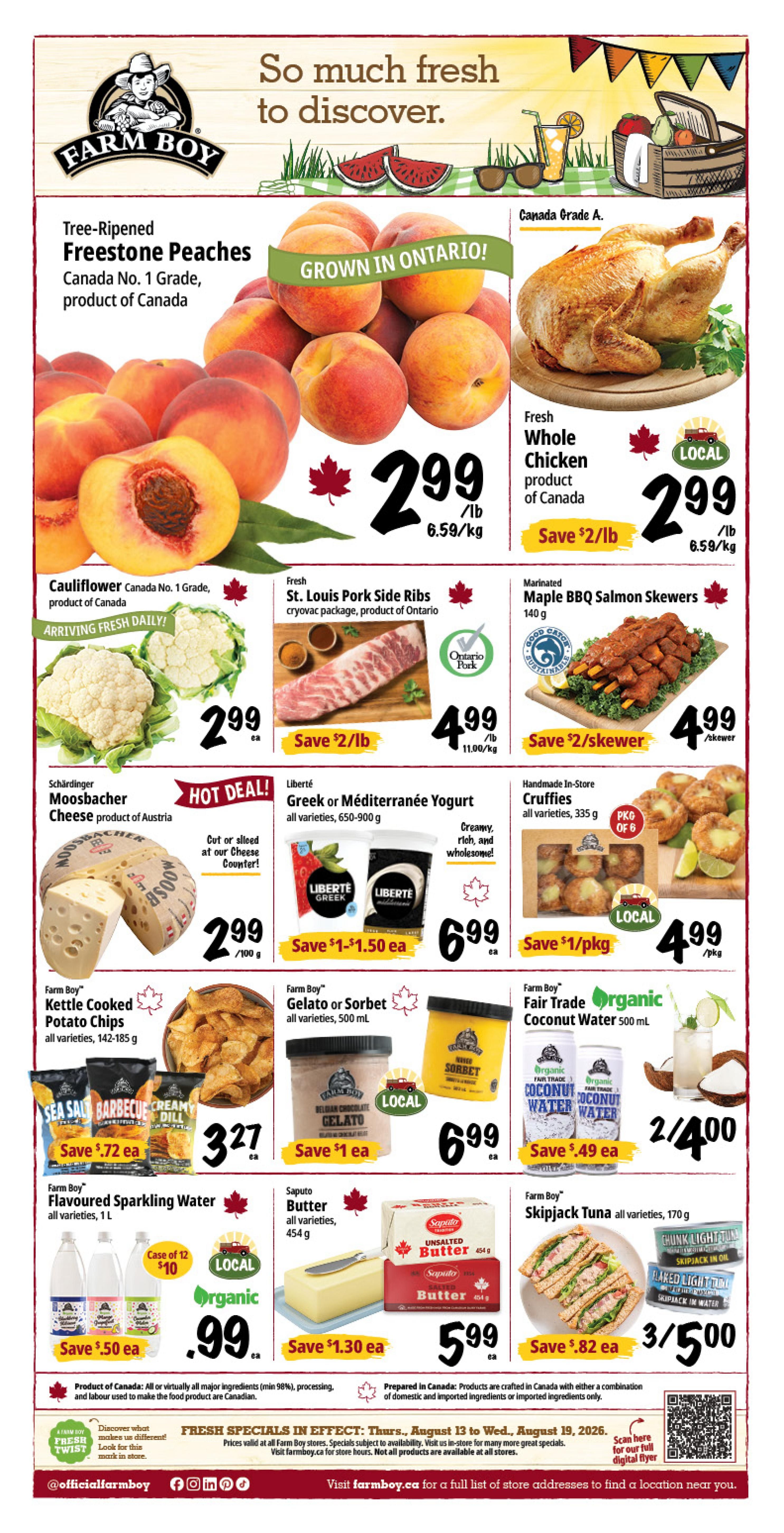 Farm Boy Flyer August 13 to 19