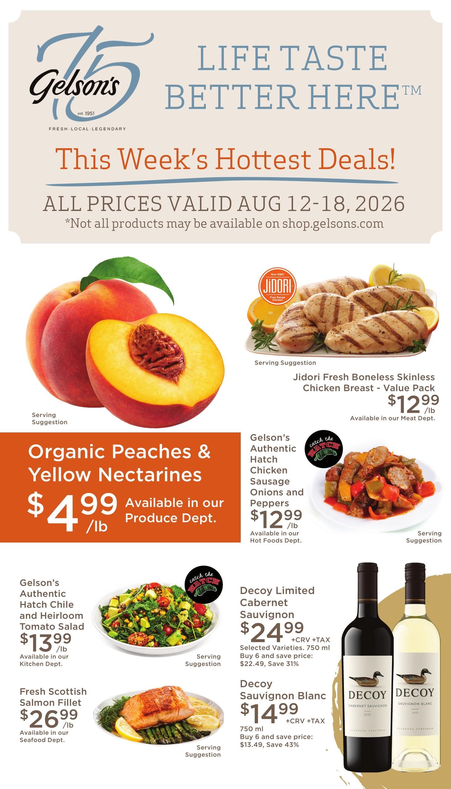 Gelson's Market Weekly Ad August 12 - 18, 2026
