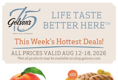 Gelson's Market Weekly Ad August 12 - 18, 2026
