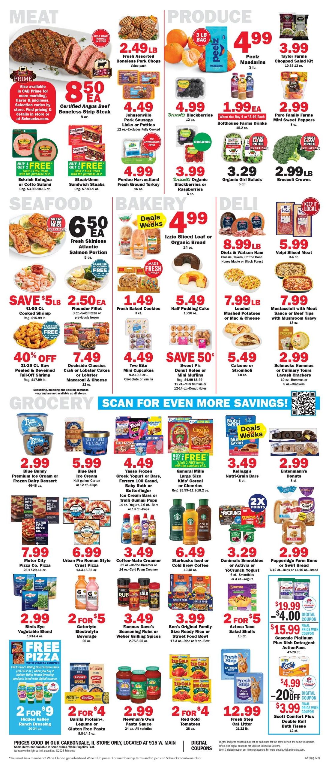 Schnucks (Carbondale–Carterville Area, IL) Weekly Print Weekly Ad August 19 - 25, 2026