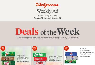 Walgreens (KY, OH) Weekly Ad August 16 - 22, 2026