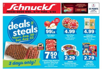Schnucks (Peoria–Galva Area, IL) Weekly Print Weekly Ad August 19 - 25, 2026
