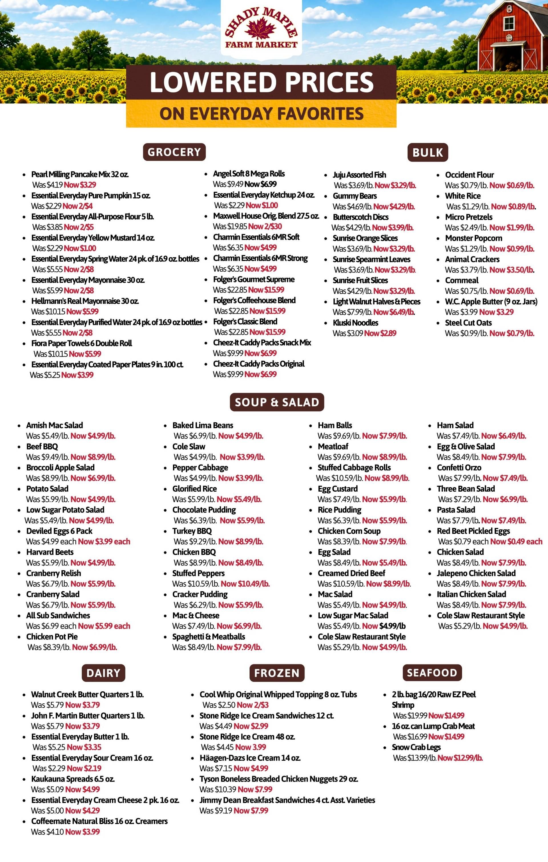 Shady Maple Weekly Ad August 12 - 18, 2026